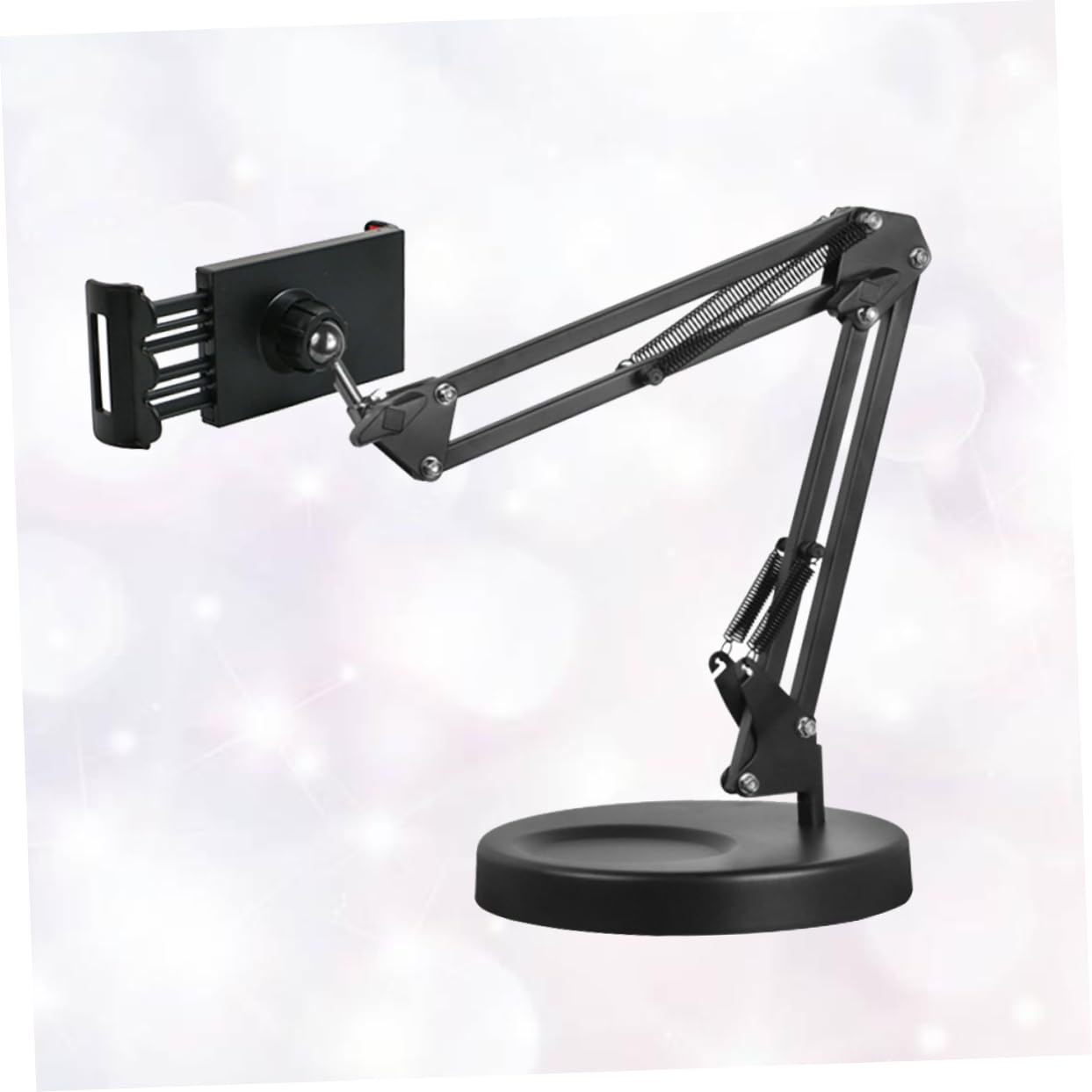 ABOOFAN Universal Flexible Phone Holder with 360° Rotatable Ball Neck & Metal Base - Adjustable Desk Stand for iPhone, Samsung, Galaxy - Perfect for Home Office, Video Calls, Watching Movies & Hands-Free Use