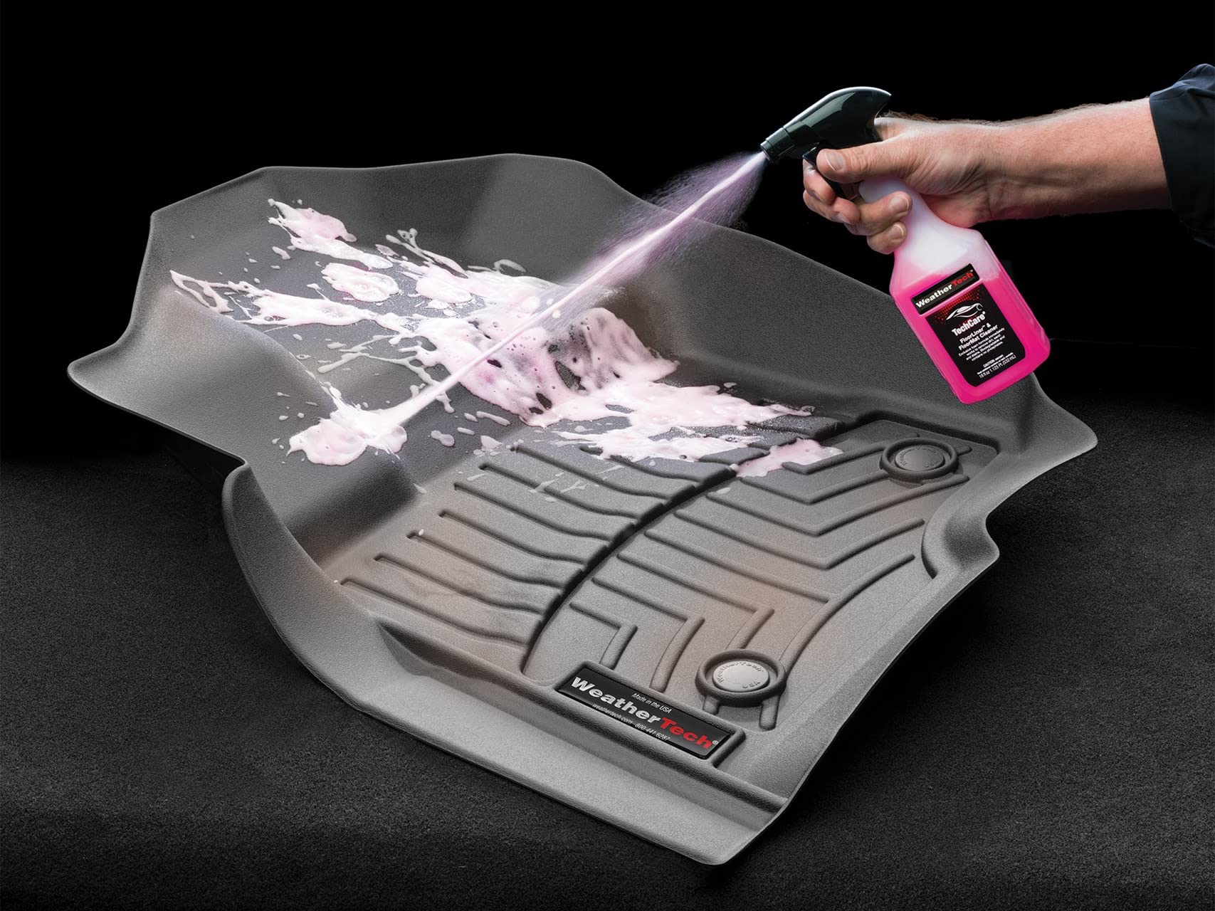 WeatherTech Tech Care Floor Liner & Floor Mat Cleaner - Car, Truck & SUV Interior Protection | Removes Dirt, Stains & Odors | Perfect for Daily Cleaning & Deep Maintenance