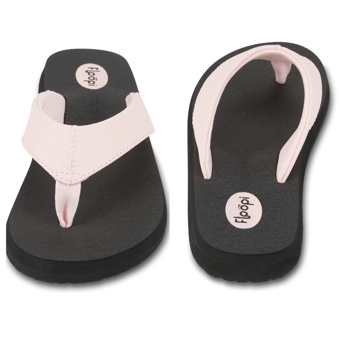 Floopi Women's Flip Flops - Comfortable Yoga Sandals with Anti-Skid Soles for Beach, Pool & Indoor Use | Lightweight Thong Sandals for Ladies