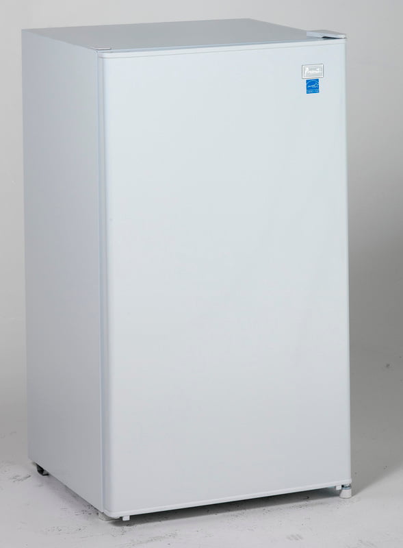 Avanti RM3306W 3.3 Cu. Ft. Compact Refrigerator with Freezer - Energy Efficient Mini Fridge for Dorm, Office, or Bedroom - White
