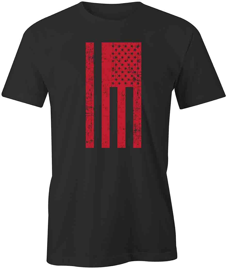 American Flag Grunge T-Shirt for Men & Women - Black Graphic Printed Tee | Patriotic Vintage Style Cotton Shirt for Casual Wear, Street Fashion & Independence Day Celebrations