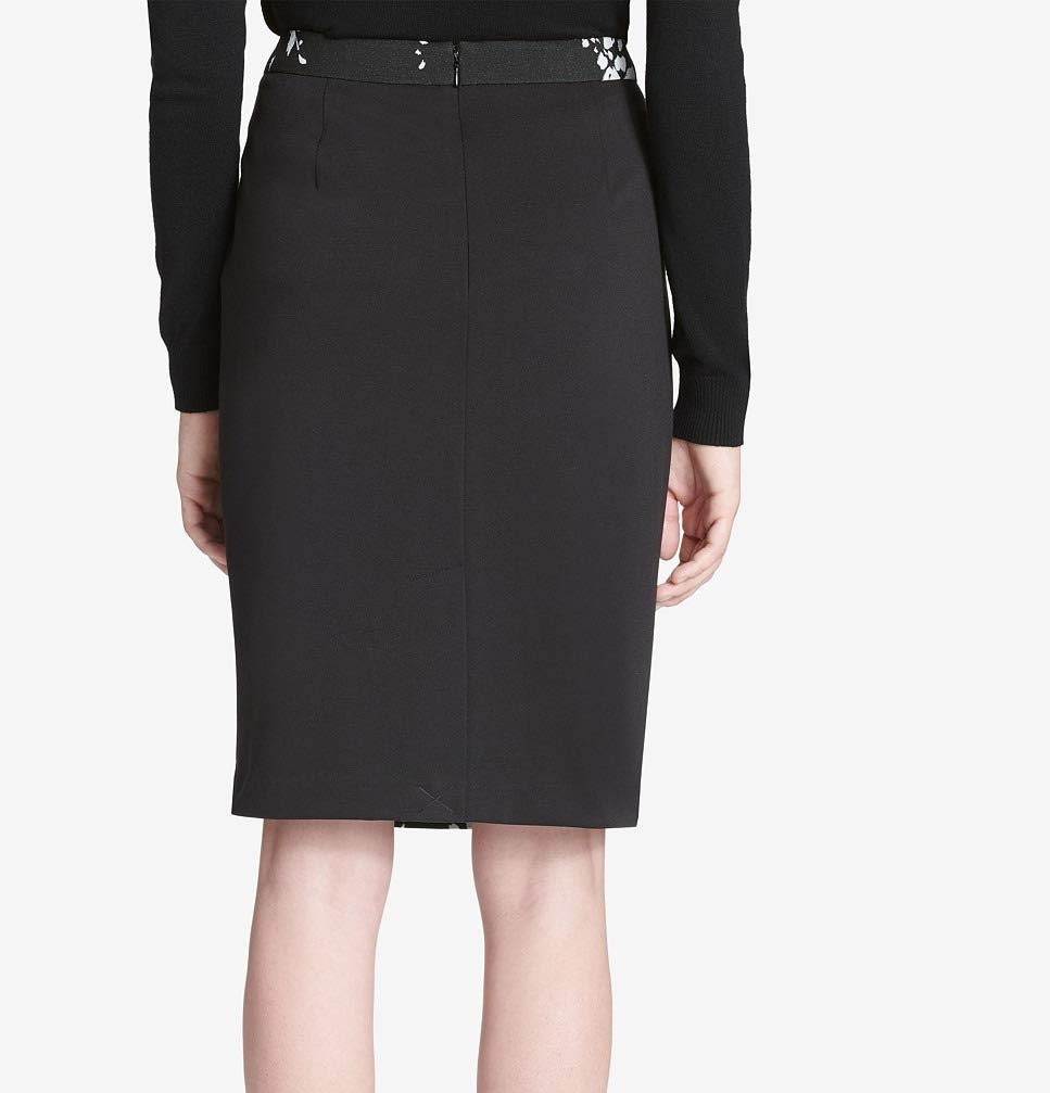 Calvin Klein Floral Pencil Skirt for Women - Black Size 10 | Office & Party Wear