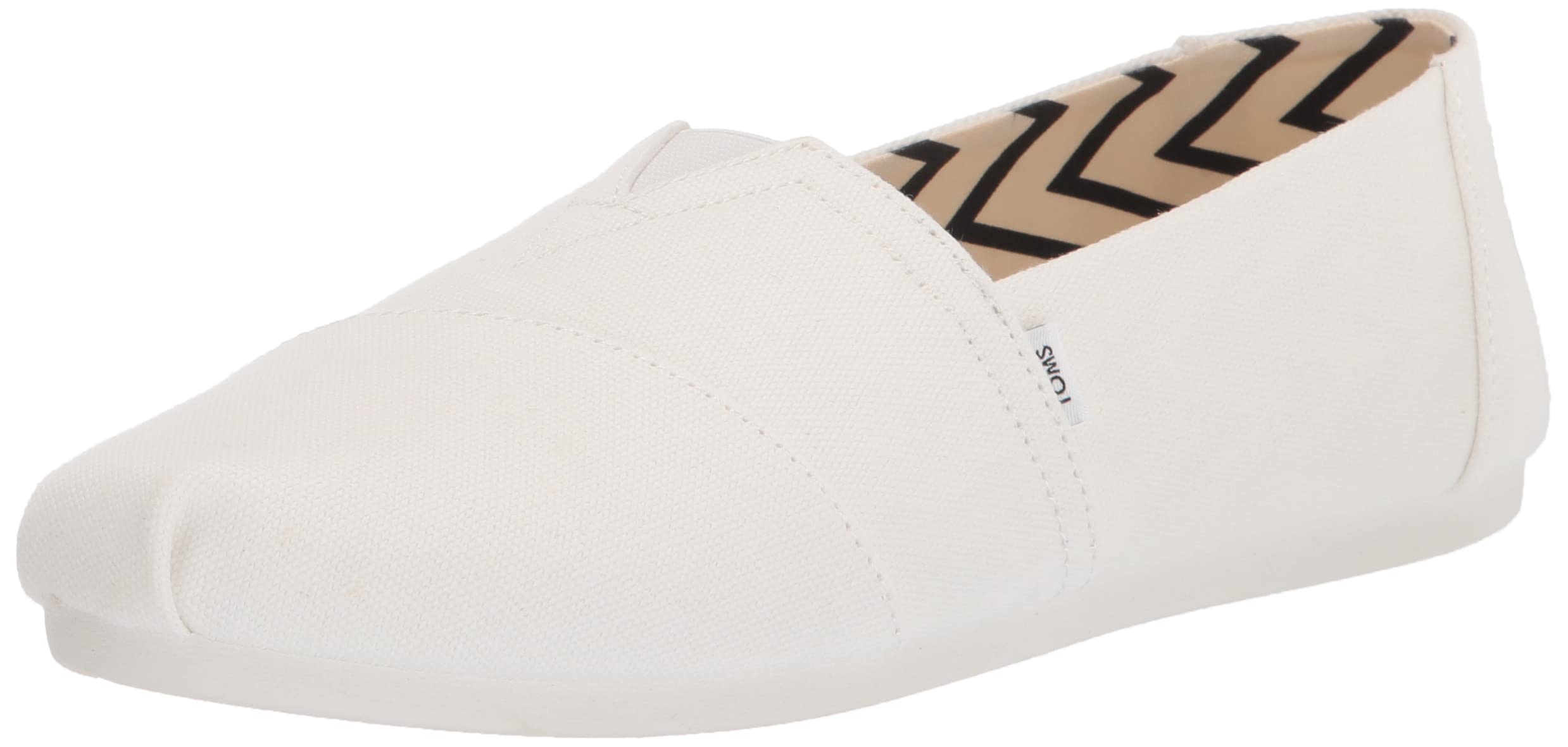 TOMS Women's Alpargata Slip-On Flats - Comfortable Casual Shoes for Women | Perfect for Everyday Wear, Beach, Travel & Summer Outfits