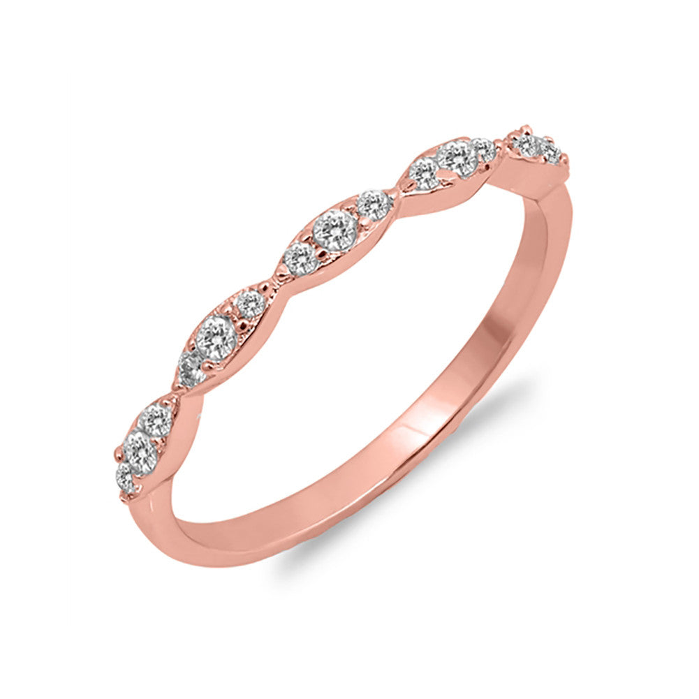 2mm Half Eternity Stacking Wedding Engagement Band Ring - Round CZ 925 Sterling Silver (Choose Your Color) - Perfect for Bridal Sets, Anniversary Gifts & Everyday Elegance