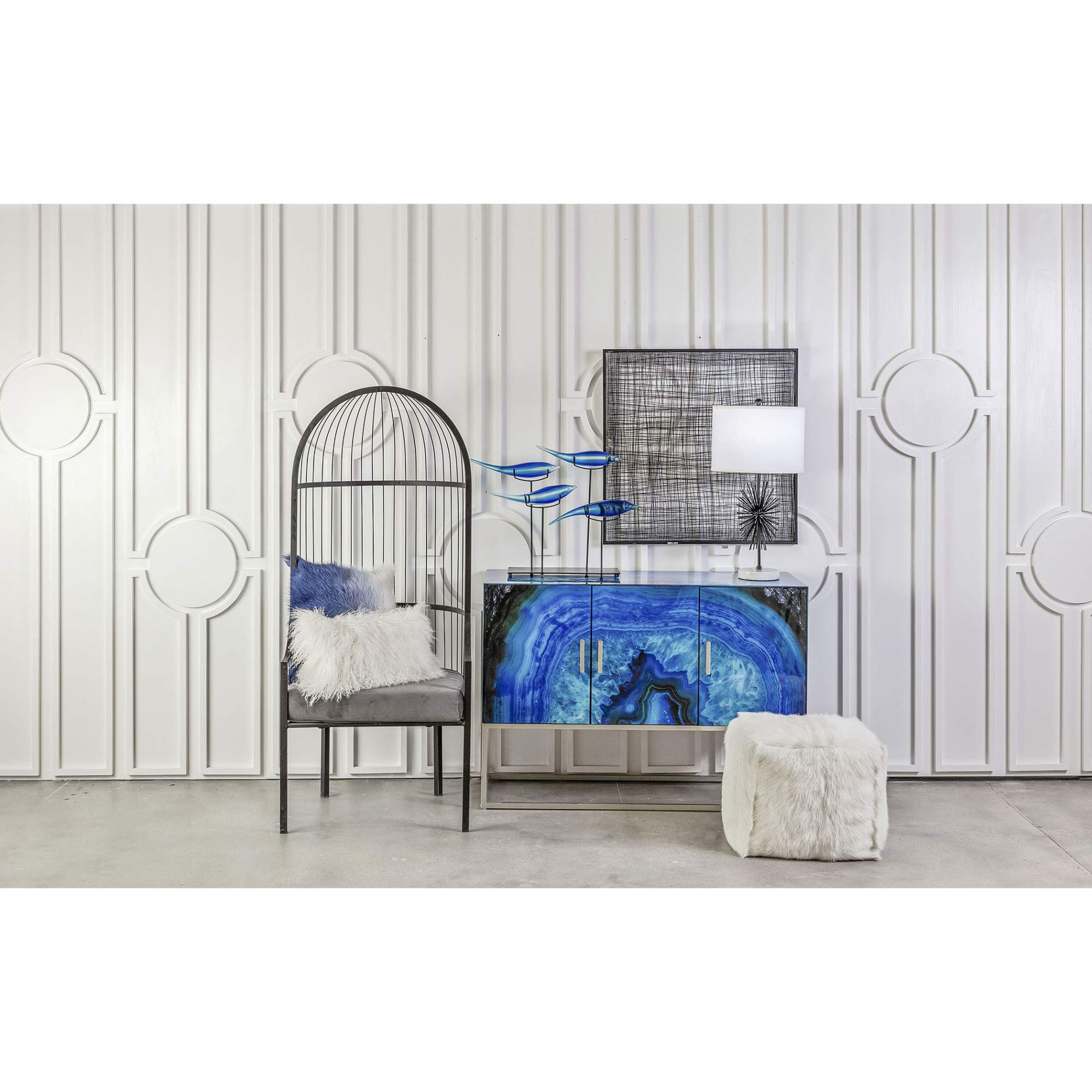 Elk Home Grey Electromagnetic Wall Decor for Modern Living Rooms