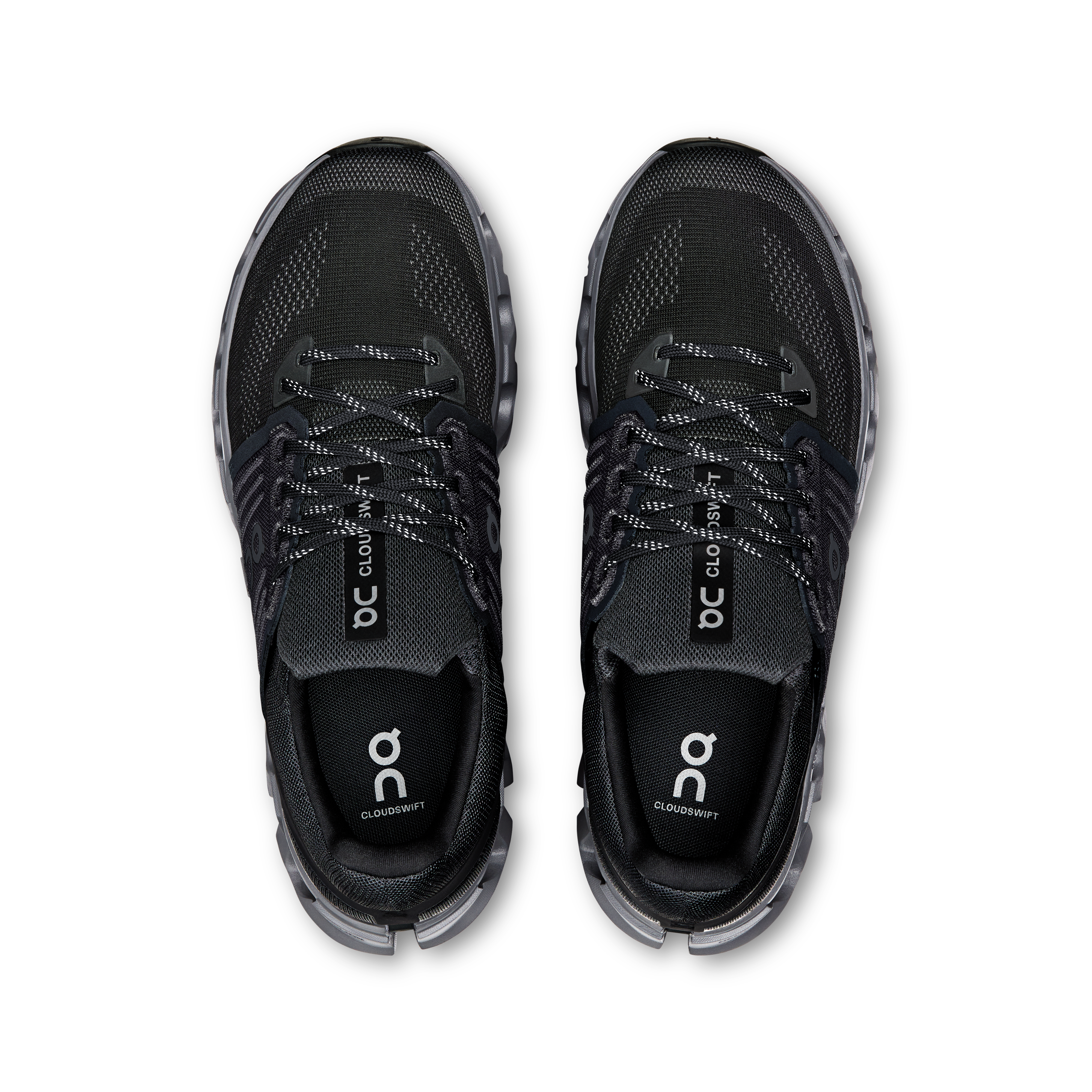 On Running Men's Cloudswift 4 Ad Running Shoes - Black/Rock | Lightweight Performance Sneakers for Road Running & Daily Wear