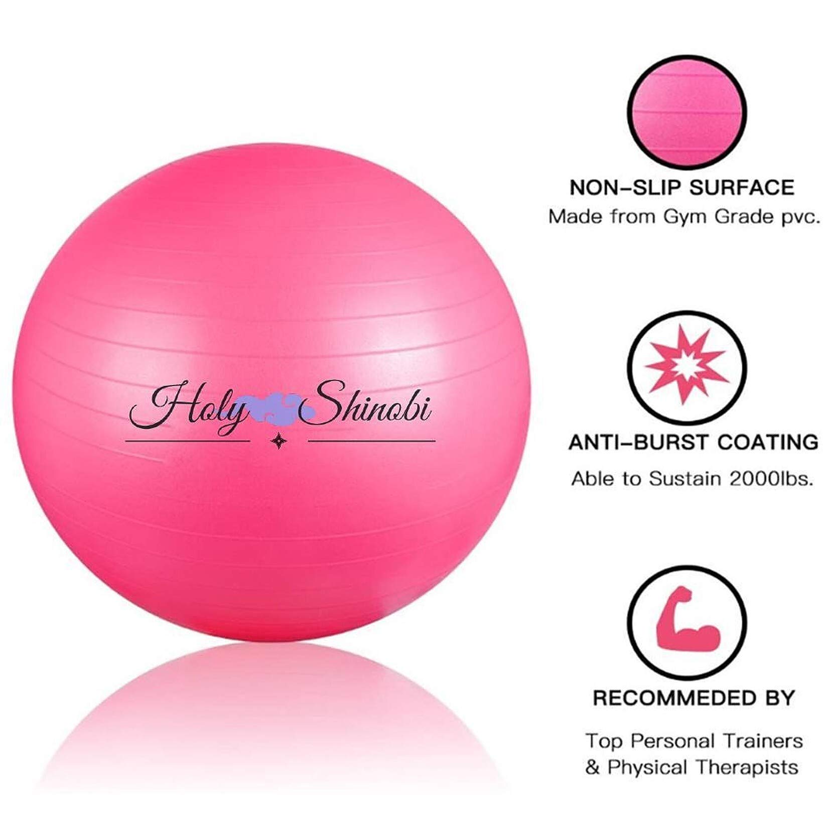 Premium Pilates Bar Kit with Exercise Ball, Resistance Bands & Yoga Ball - Full Body Workout Set for Toning, Strength Training & Stability - Perfect for Home Gym, Yoga, Pilates & Booty Workouts