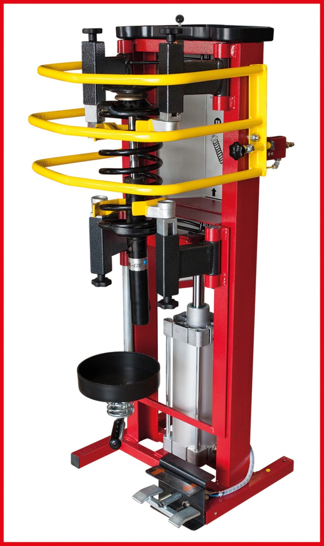 KS TOOLS 500.8800 Professional Spring Compressor for Automotive Repair - Max 10 Bar Pressure, Universal Fit - Ideal for Suspension & Valve Spring Maintenance