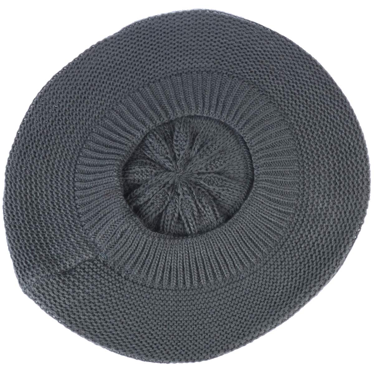 JTL Women's Fashion Beret Beanie - Lightweight Knit Solid Color Winter Hat for Casual Wear, Outdoor Activities & Street Style