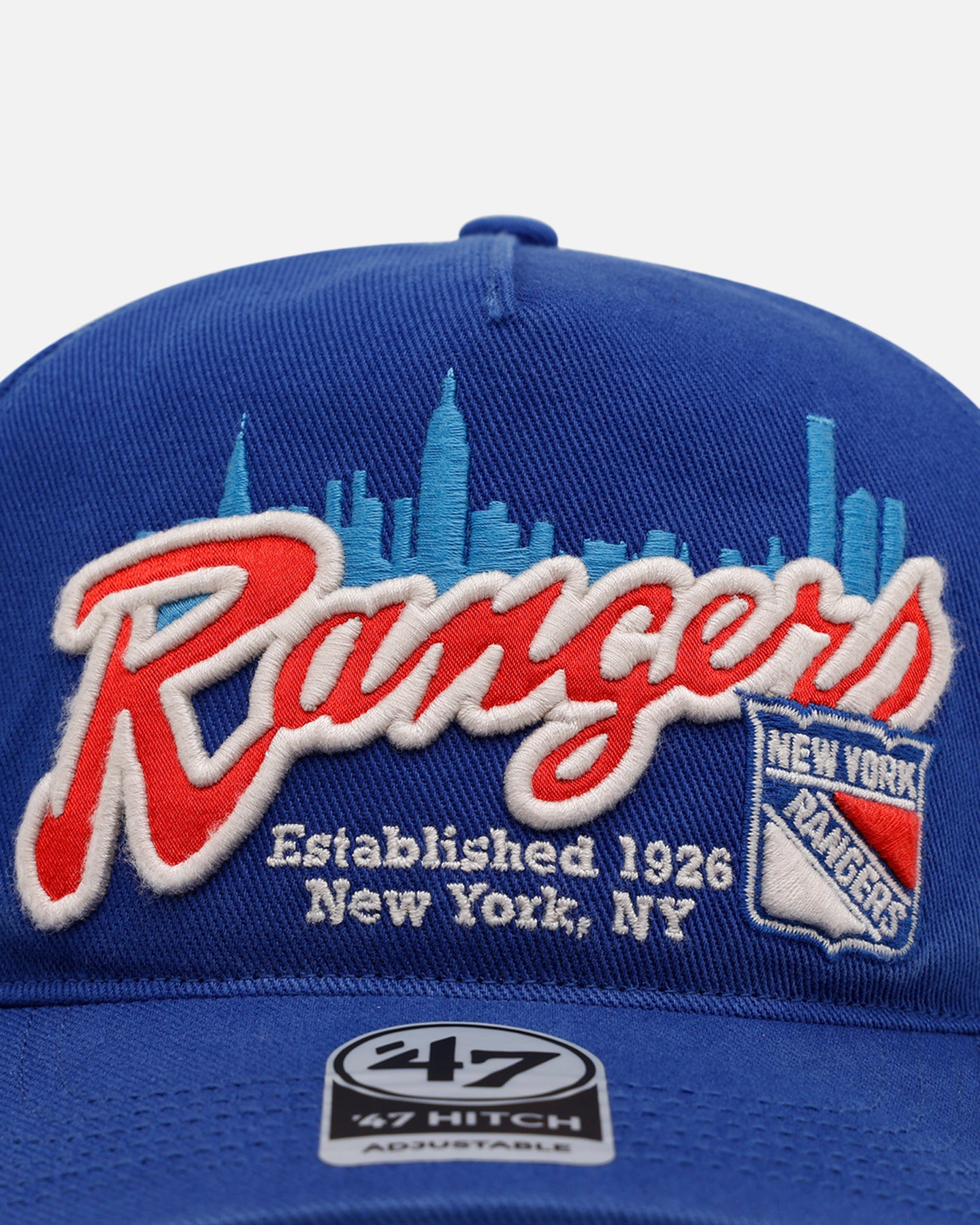 New York Rangers NHL Trophy Case Premium Snapback Hat - Adjustable Blue Baseball Cap for Men & Women - Perfect for Games, Fan Gear & Casual Wear