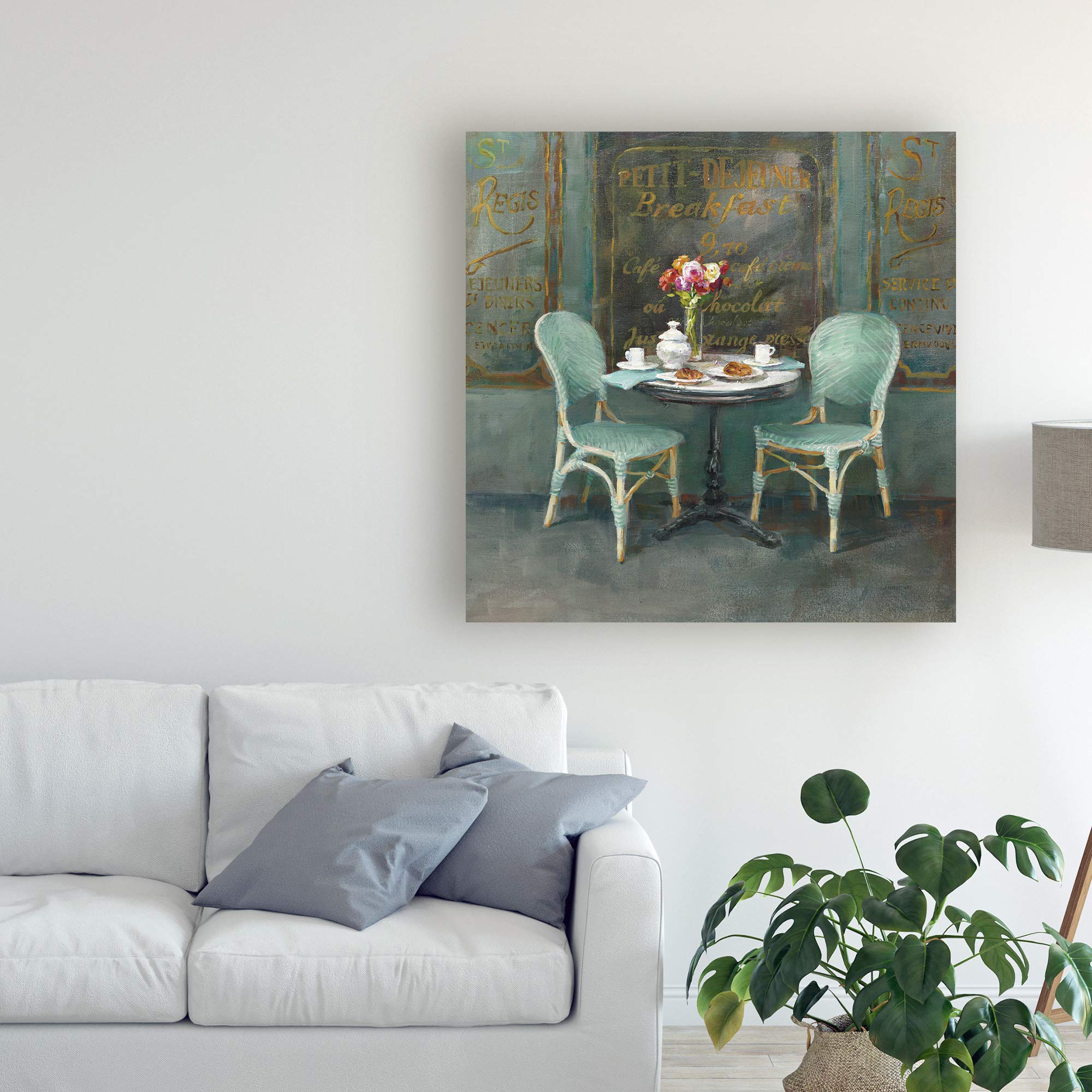 Trademark Fine Art - Danhui Nai Joy of Paris II 18x18 Canvas Wall Art - Perfect for Living Room, Bedroom & Office Decor