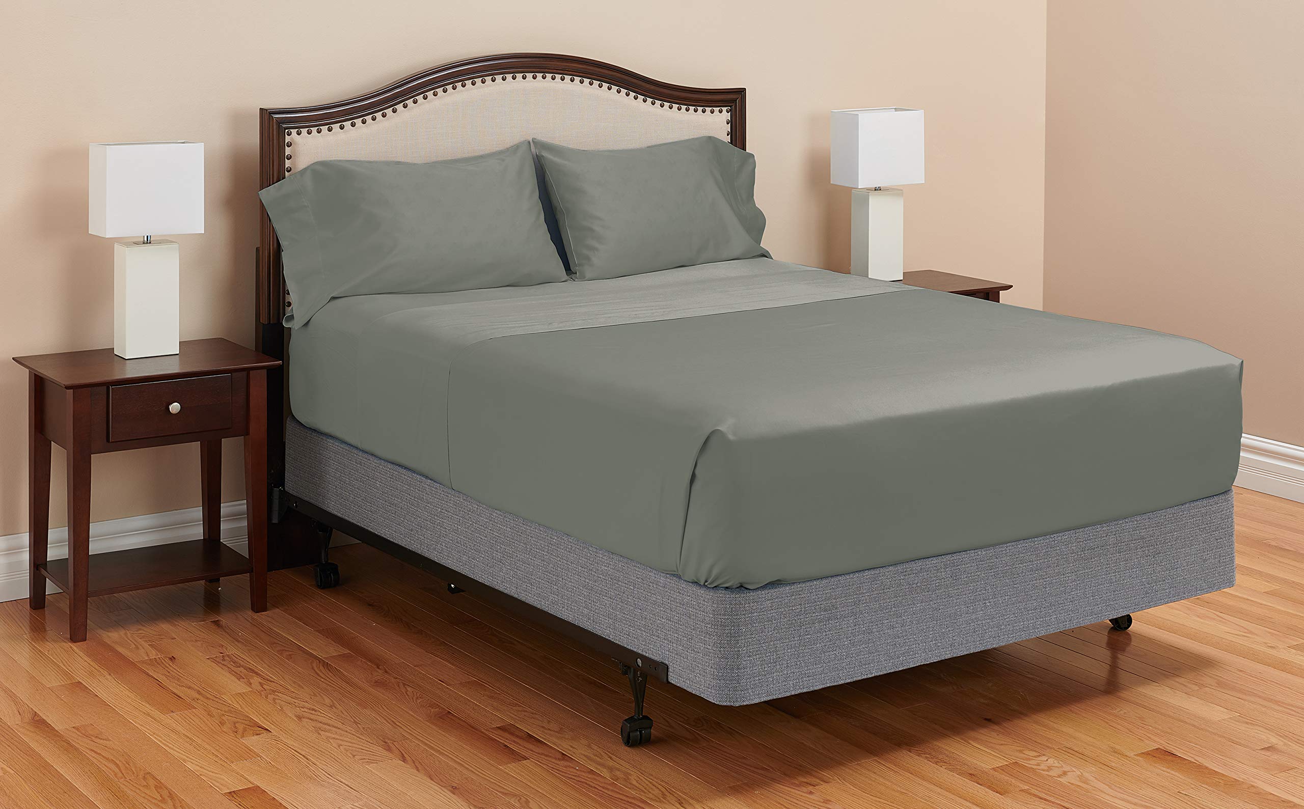 MyPillow Giza Dreams Luxury Bed Sheets - King Size, Dark Gray - Ultra Soft Cooling Bedding for Hot Sleepers & All-Season Comfort