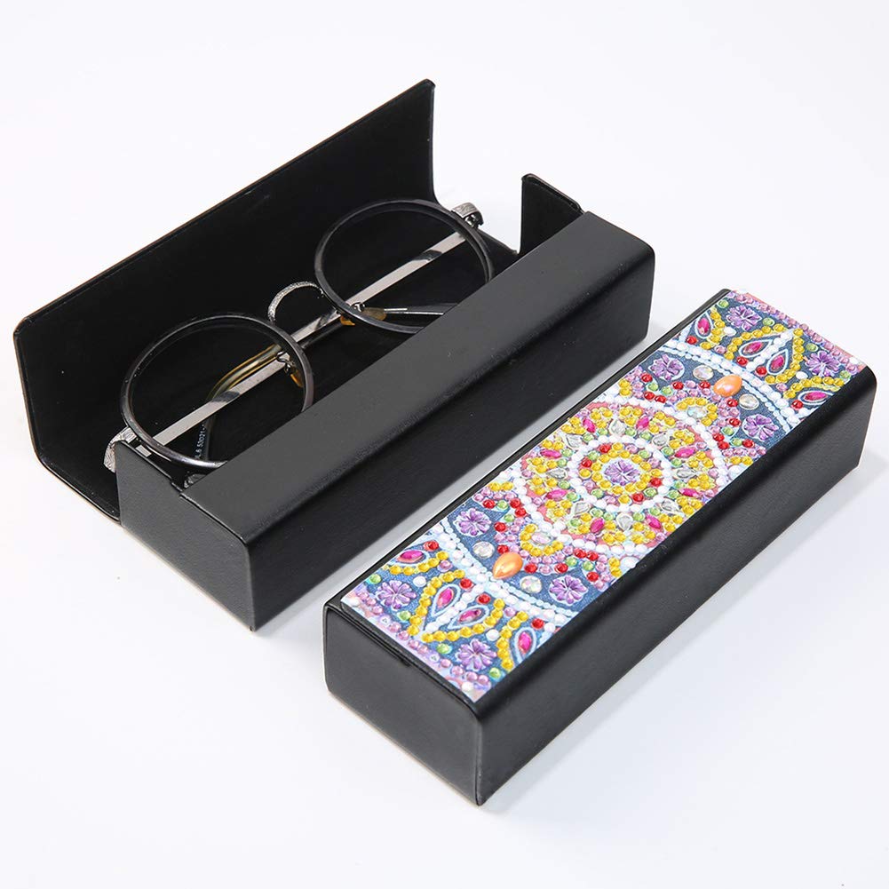 5D Diamond Painting Kit for Sunglasses Case - DIY Leather Sunglasses Holder Art Craft for Adults & Women, Includes 5 Unique Designs | Perfect for Gift Giving, Home Decor & Creative Relaxation