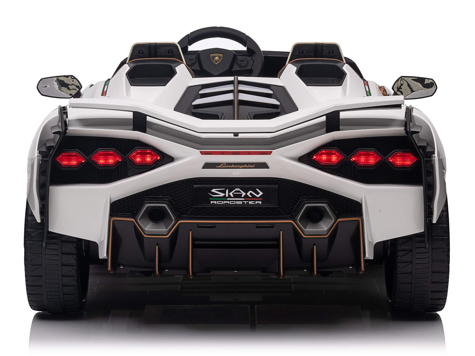 24V Lamborghini Sian Kids Electric Ride-On Car with Parent Remote Control - White | 2-Seater Battery-Powered Toy Vehicle for Boys & Girls | Perfect for Birthday Gifts, Outdoor Play & Driveway Fun