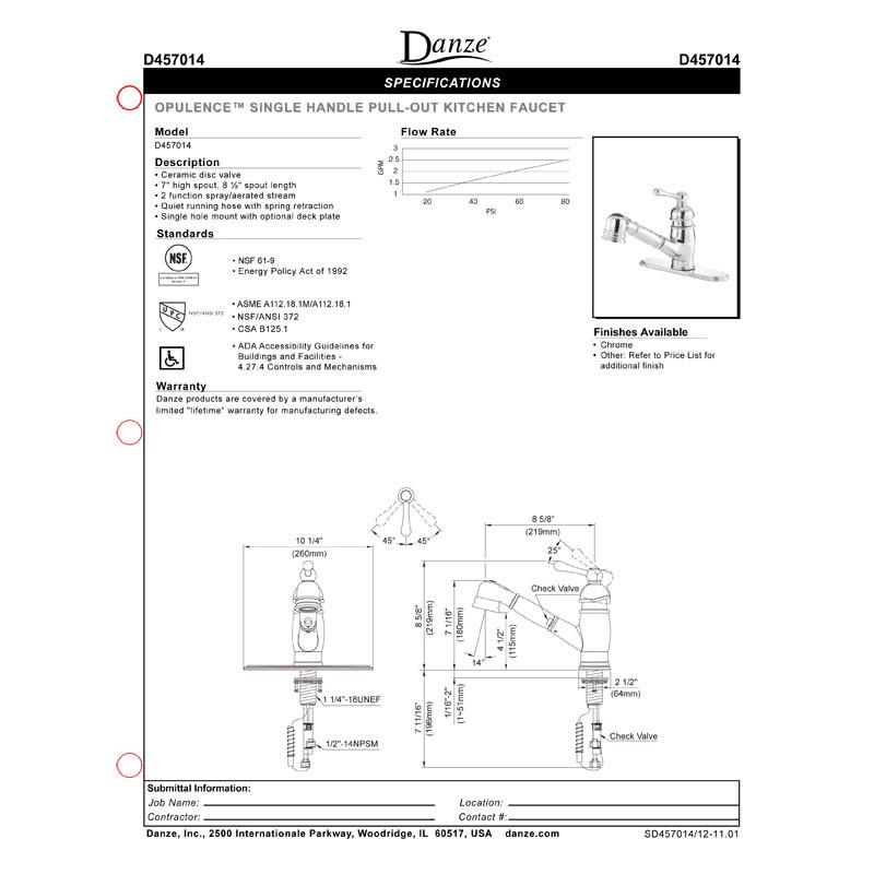 Danze Opulence Satin Black Single Handle Pull-Out Kitchen Faucet with Sprayer - Modern Touchless Design for Easy Cleaning and Cooking