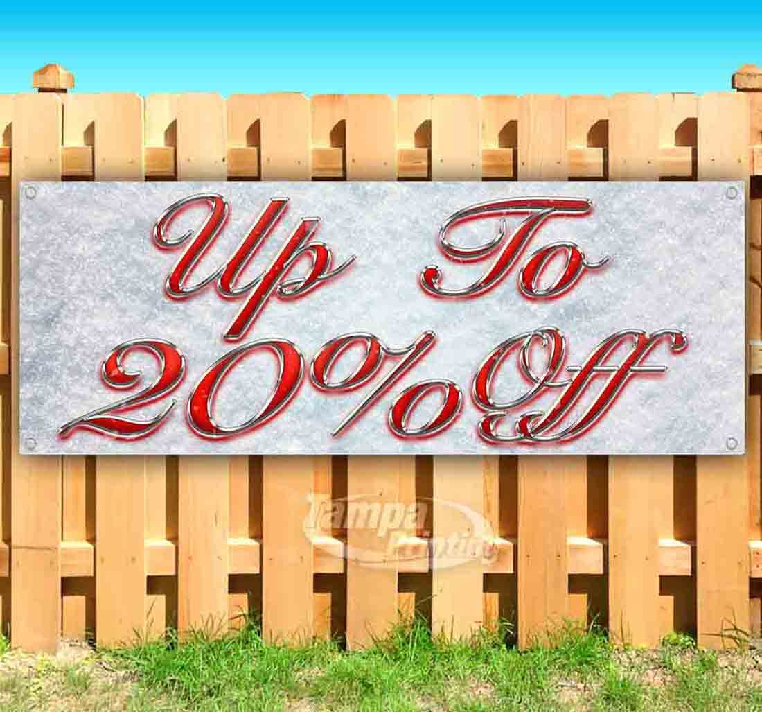 13 oz Heavy-Duty Vinyl Banner with Metal Grommets - Single-Sided, Non-Fabric Sign (20% Off) - Perfect for Outdoor Events, Sales Promotions & Business Advertising