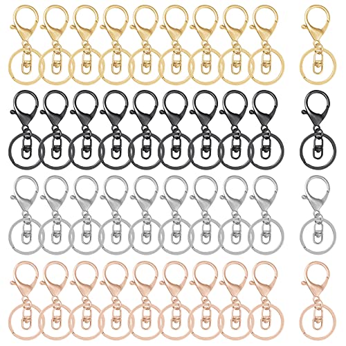 40Pcs-gold,white k,gun black,rose gold