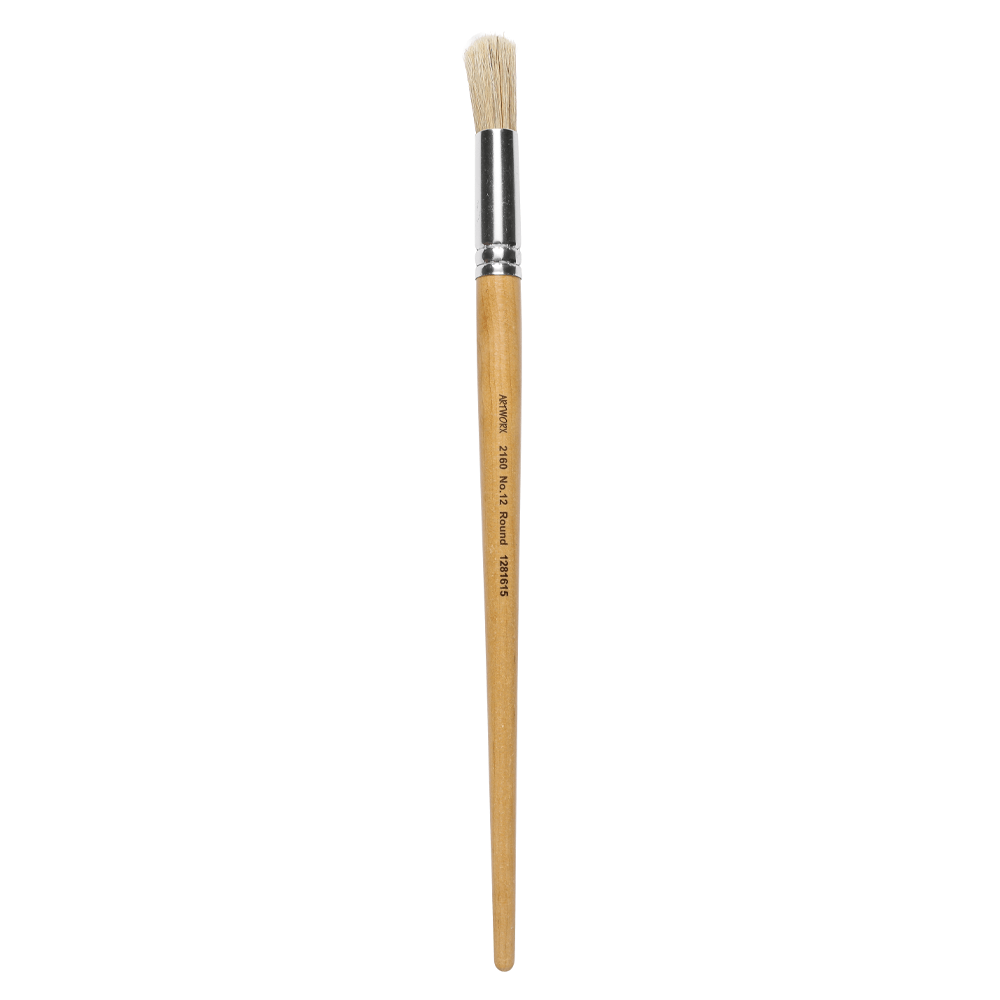 Artworx Professional Round Paint Brush Size 12 (16mm) - Perfect for Acrylic, Oil & Watercolor Painting | Ideal for Artists, Hobbyists & DIY Projects