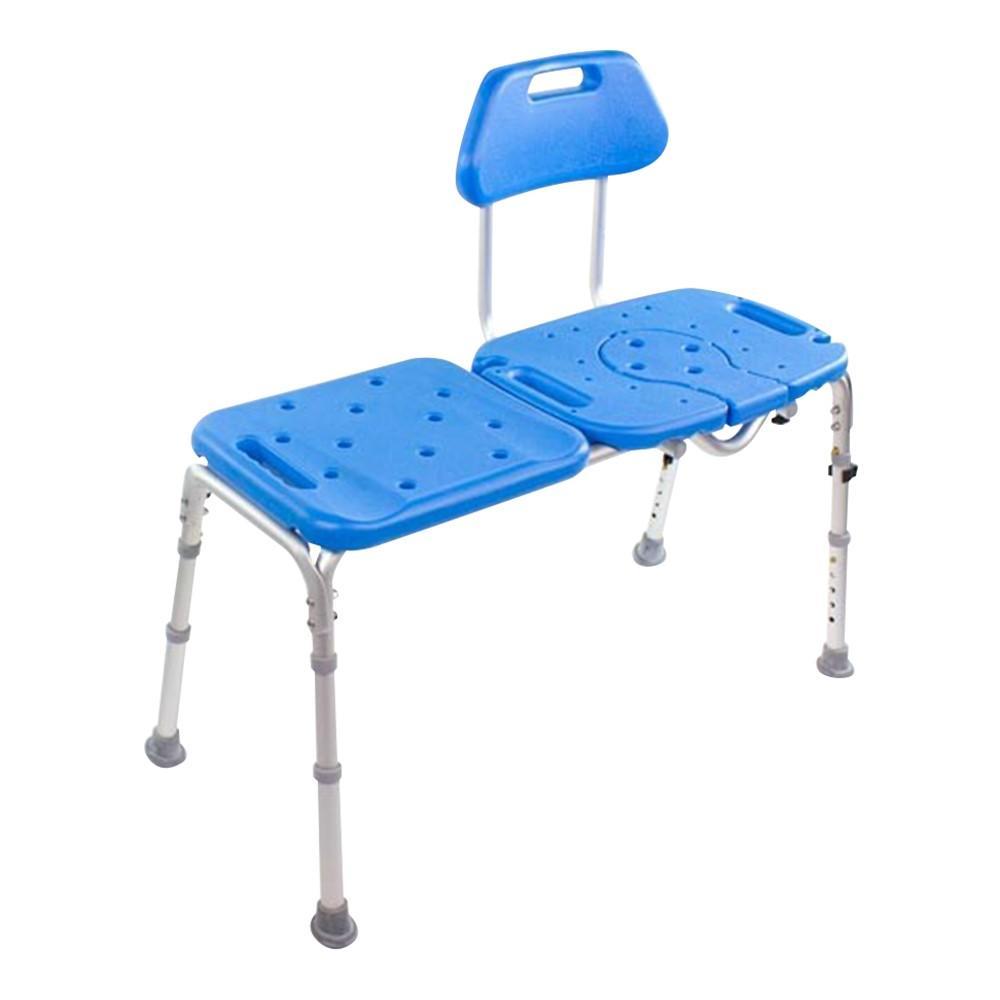 ALL ACCESS Bath Transfer Bench with CUTOUT & Removable Insert - Shower Safety Seat for Elderly, Disabled & Post-Surgery Recovery - Non-Slip Bathroom Mobility Aid for Home & Healthcare Facilities