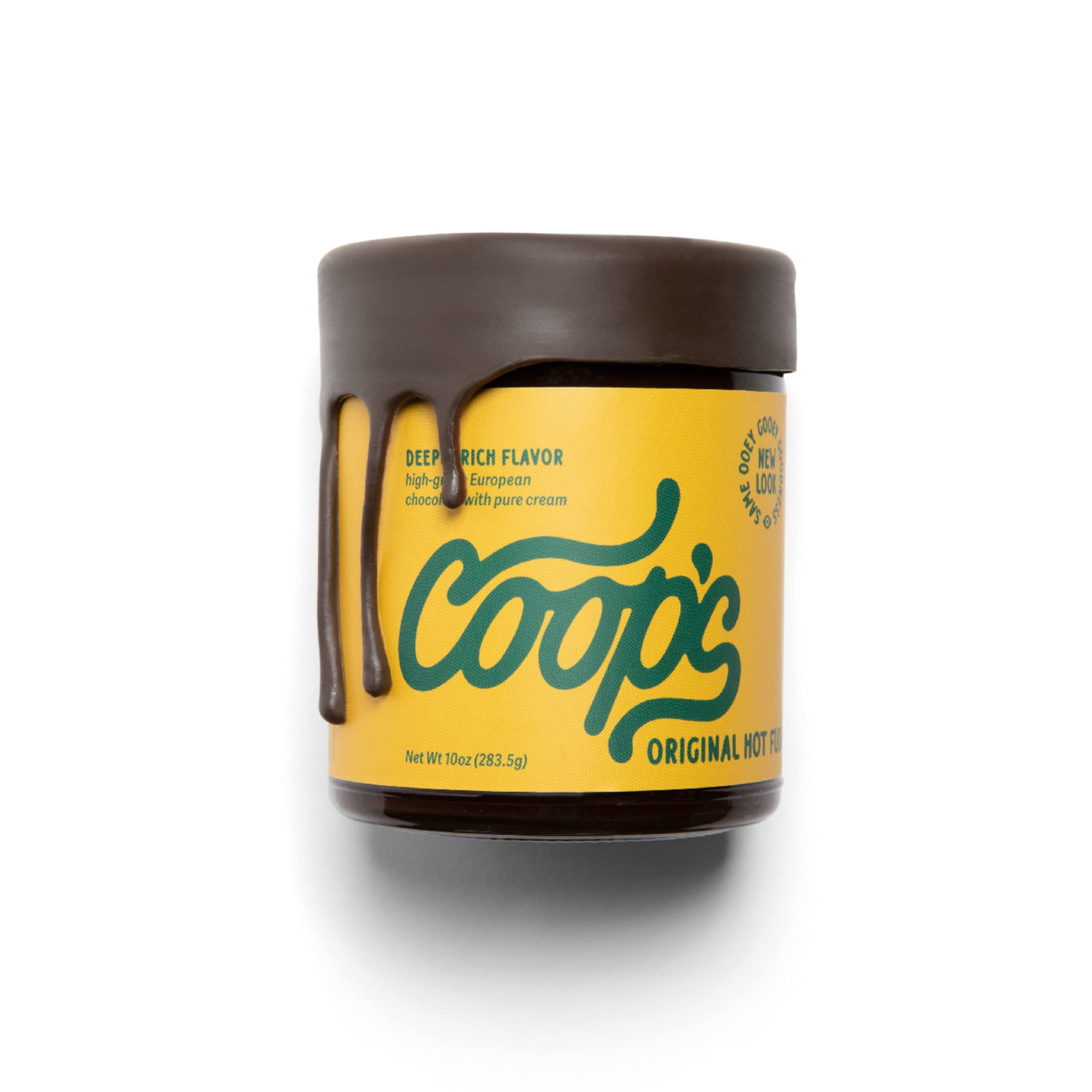 Coop's Original Hot Fudge Sauce - Gourmet All Natural Chocolate Topping for Ice Cream, Sundaes & Desserts | Gluten Free, Non-GMO, Handcrafted | 10 Oz Jar - Perfect for Parties, Family Gatherings & Sweet Treats