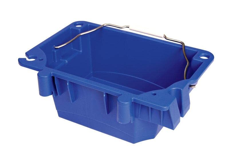 Plastic Utility Bucket with Handle - 1 Pack Blue Polymer Storage Bin for Kitchen Organization, Home Improvement, Mop Bucket & Ice Bucket | Durable Multi-Purpose Container for Classroom, Cleaning & Household Storage