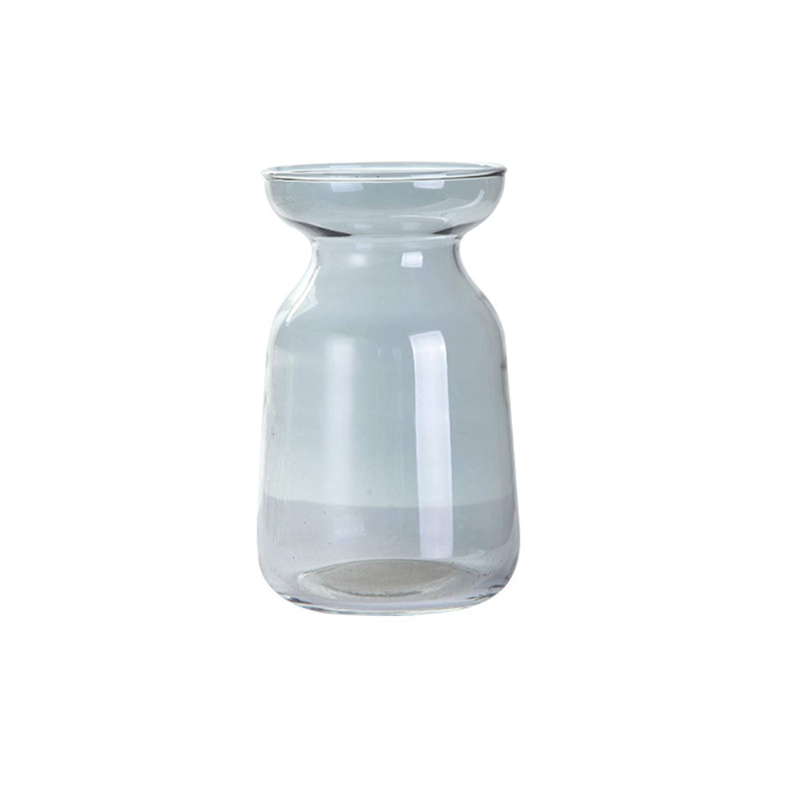 N Brand Gray Plated Vase - Unique Shape Desktop Bud Vase for Floral Arrangements, Artificial Flowers, Wedding Centerpieces, Home & Garden Decor - Perfect for Tables, Living Rooms, Dining Rooms and Wedding Decorations