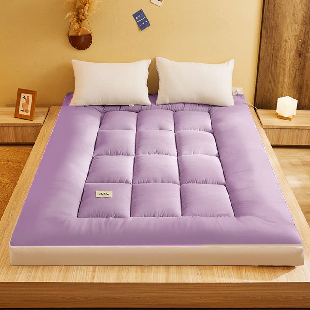 Natural Memory Foam & Latex Super Soft Mattress - Slow Rebound Tatami Style - King/Queen/Full Size - Hypoallergenic & Pressure Relief - Perfect for Family Bedrooms, Guest Rooms & Student Dorms