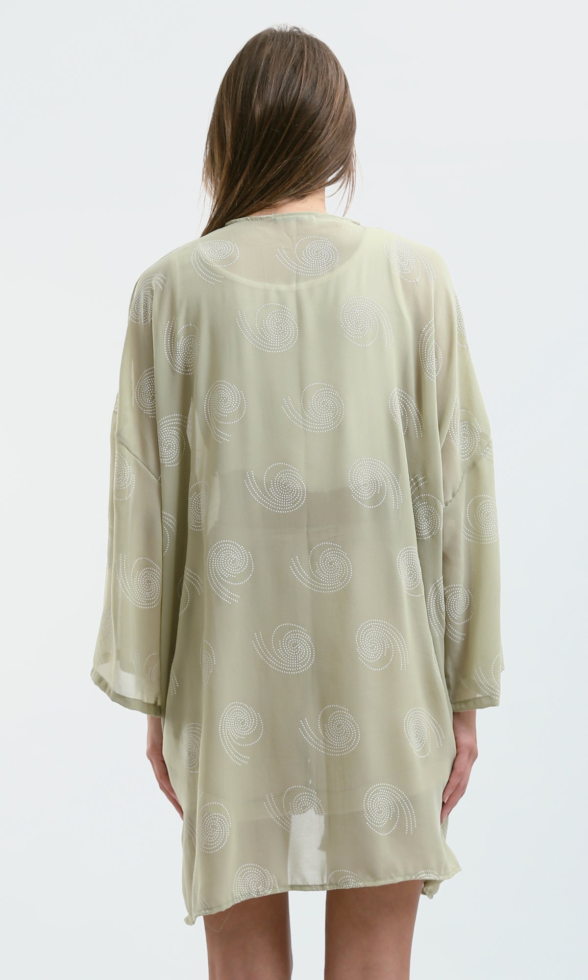 Casual Patterned Khaki Short Sleeve Cardigan for Women - Lightweight Summer Open Front Knit Sweater - Perfect for Beach Cover-ups, Office Wear & Weekend Outfits