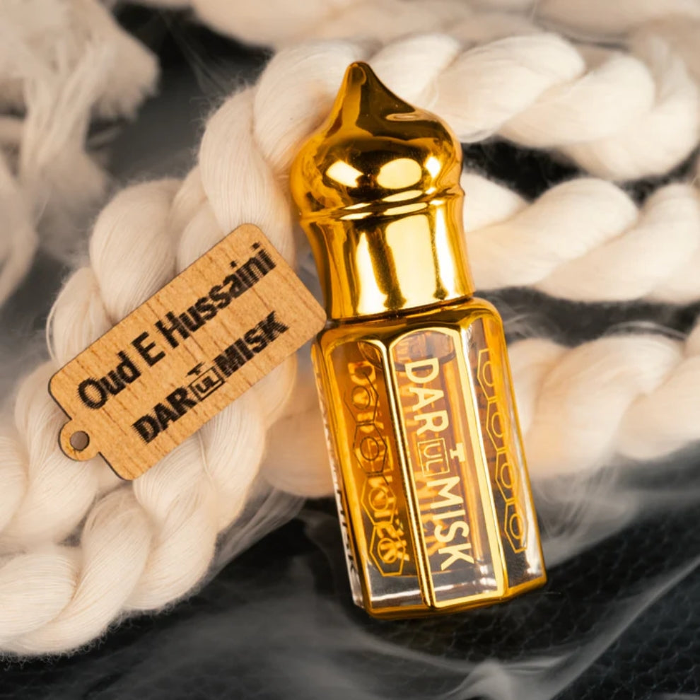 12ml OUD E HUSSAINI Attar Oil - Premium Arabic Perfume Oil for Men & Women - Long Lasting Fragrance for Daily Wear, Special Occasions & Gifting