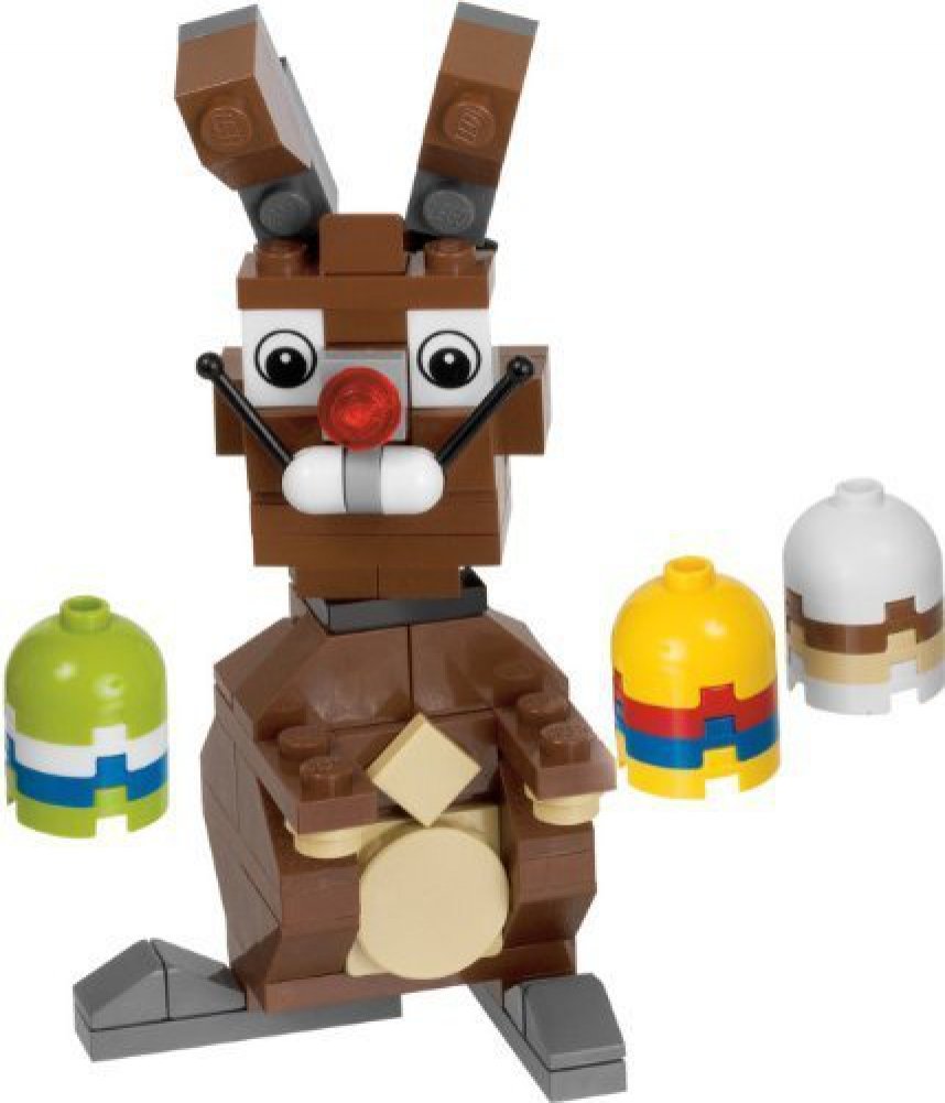 LEGO Easter Bunny with Eggs Building Kit 40018 – Fun Easter Gift for Kids, Creative Play & Holiday Decor