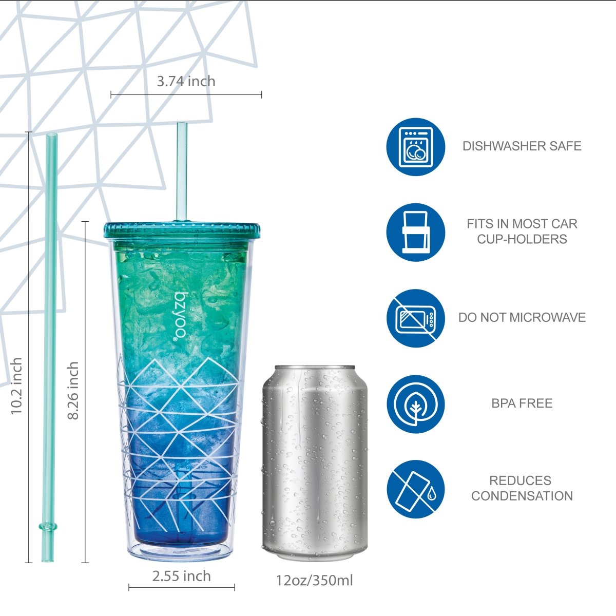 24oz Double Wall Insulated Plastic Tumbler with Lid and Straw - Spiderman Blue - Perfect for Kids' Parties, School Lunches & Outdoor Activities