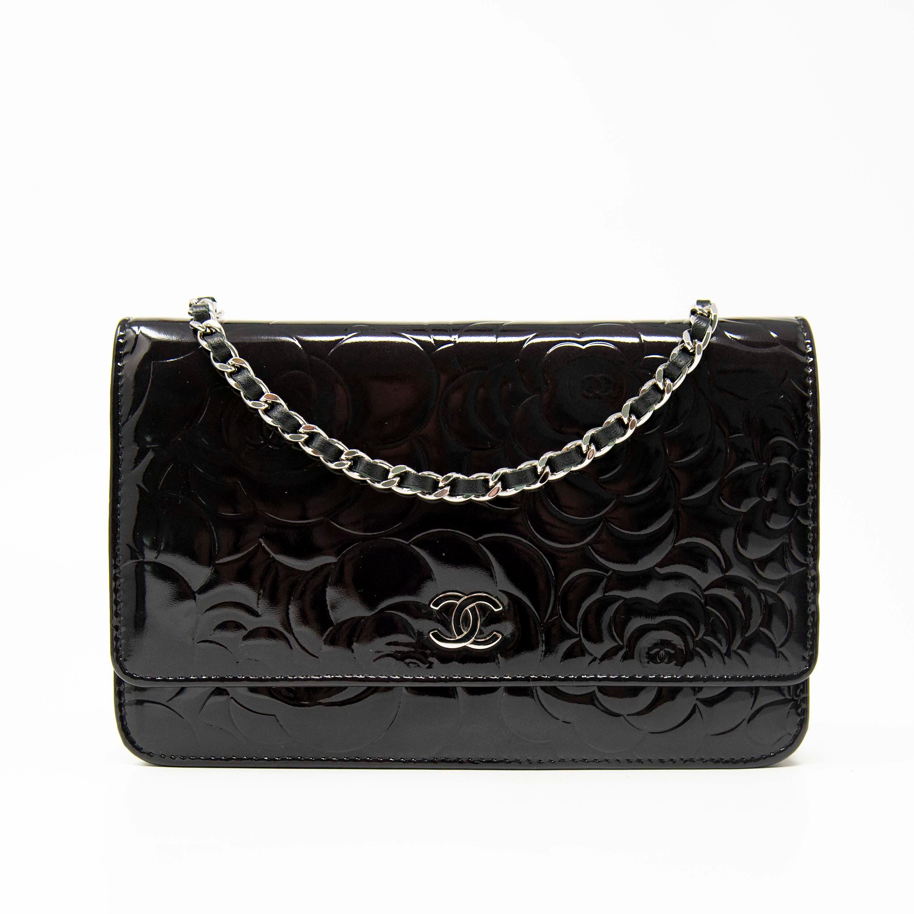 Chanel Black Camellia Wallet On Chain Crossbody Bag - Luxury Designer WOC for Women | Perfect for Evening Parties, Date Nights & Special Occasions