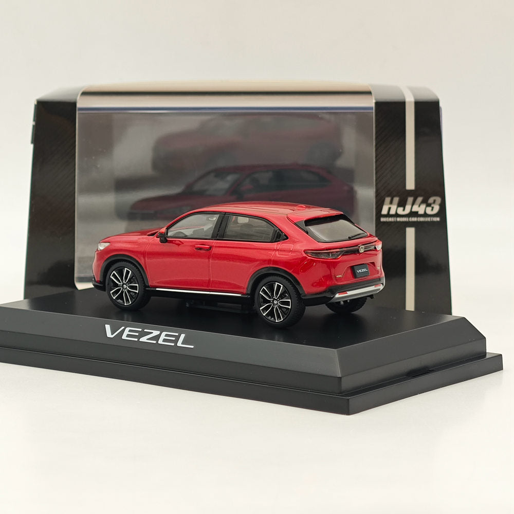 1/43 Scale Honda VEZEL e:HEV Z Premium Crystal Red Diecast Model Car - Hobby Japan HJ432002RM - Collectible Miniature Vehicle for Display & Gifts