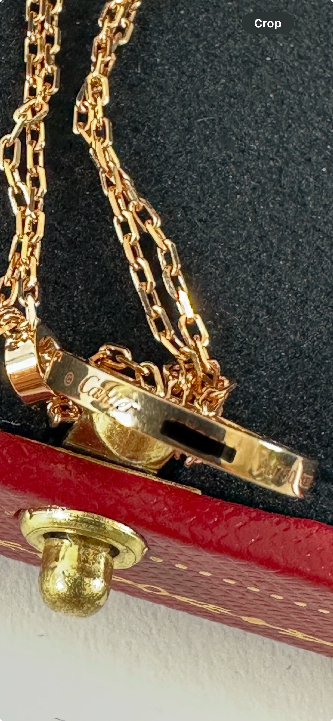 Cartier 18k Rose Gold 2 Diamond Love Pendant Necklace for Women - Luxury Valentine's Day Gift, Anniversary Jewelry & Romantic Date Night Accessory