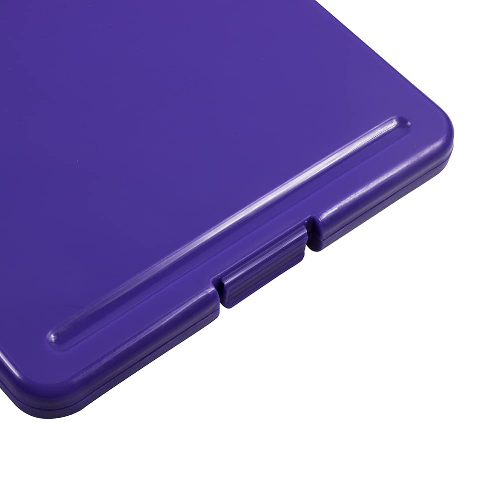 Plastic Clipboard with Metal Clip - Letter Size Storage for Office & School
