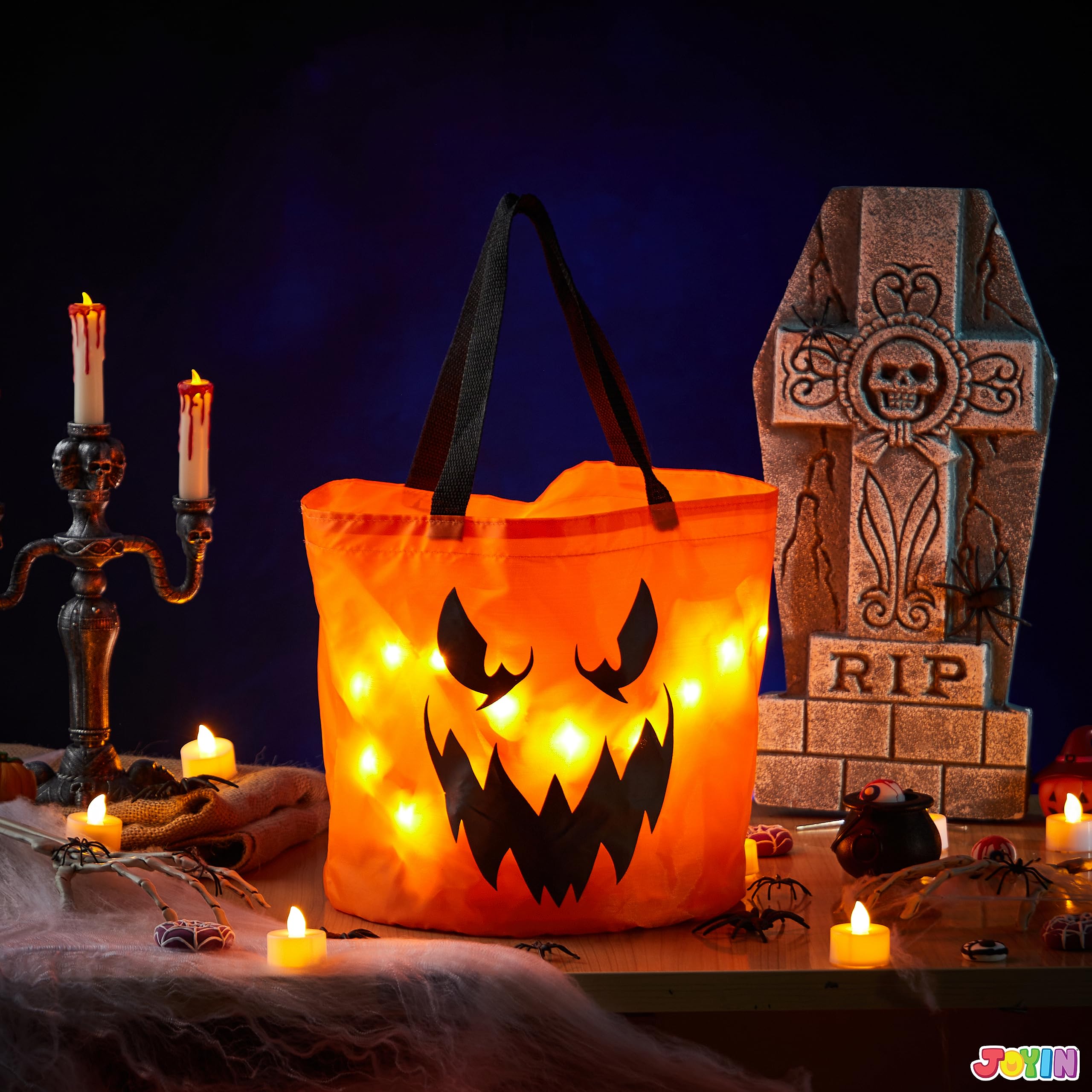 JOYIN 2 Pack Halloween Trick or Treat Bags - 10
