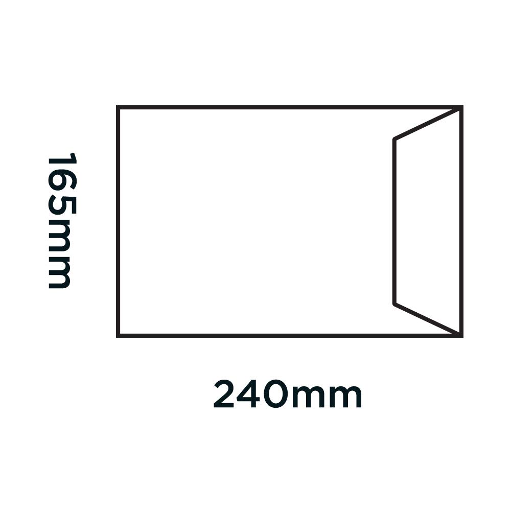 Premium 100 GSM White Self-Seal Envelopes 9.45
