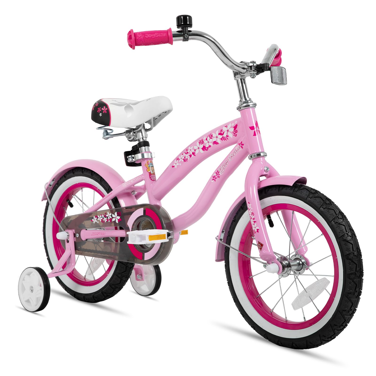 JOYSTAR 12 14 16 Inch Kids Cruiser Bike for Boys & Girls Ages 2-7 Years - Training Wheels & Coaster Brake - Perfect for Neighborhood Rides, Park Adventures & Learning to Ride