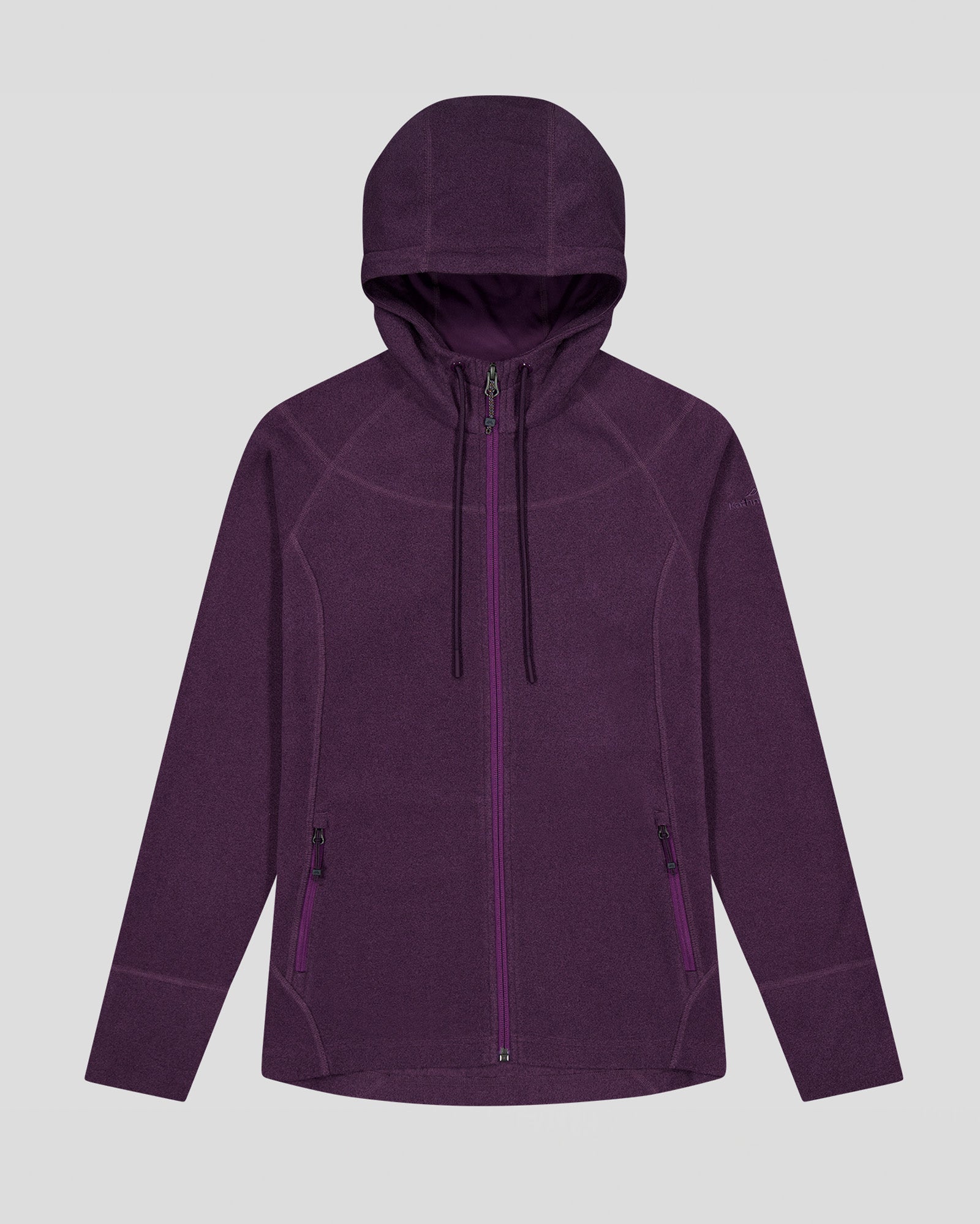 Women's Mt Aspiring Hooded Fleece Jacket - Lightweight Warm Winter Coat for Hiking, Camping & Outdoor Activities