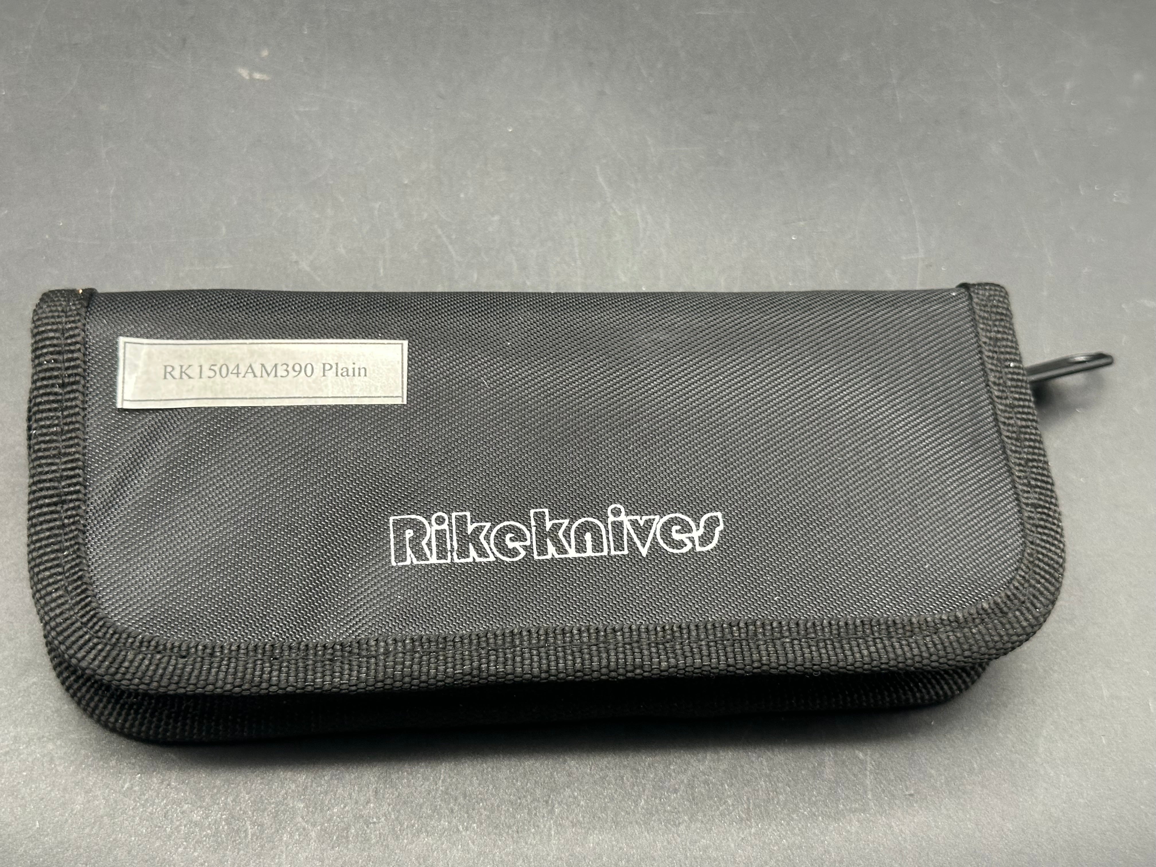 Rike Knives 1504A Folding Pocket Knife - Premium M390 Steel Blade & Titanium Handle - EDC, Camping, Hunting, Outdoor Survival Gear