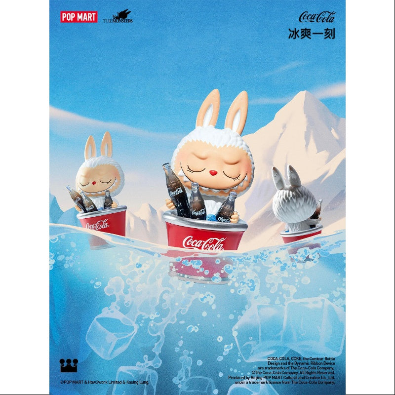Labubu The Monsters Coca Cola Series Time to Cool Down - Limited Edition Vinyl Art Toy Figure for Collectors, Perfect for Home Decor, Office Display, and Gift Giving