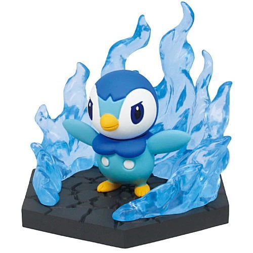 Pokemon Electric & Water Diorama Set - Takara Tomy 3-Inch Collectible Action Figures for Display & Play | Perfect for Anime Fans & Toy Collectors