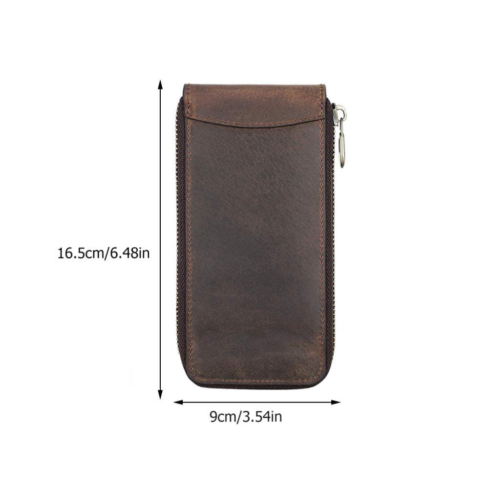 Hemobllo Leather Watch Case - Portable Travel Organizer for Men's Watches | Home & Travel Storage