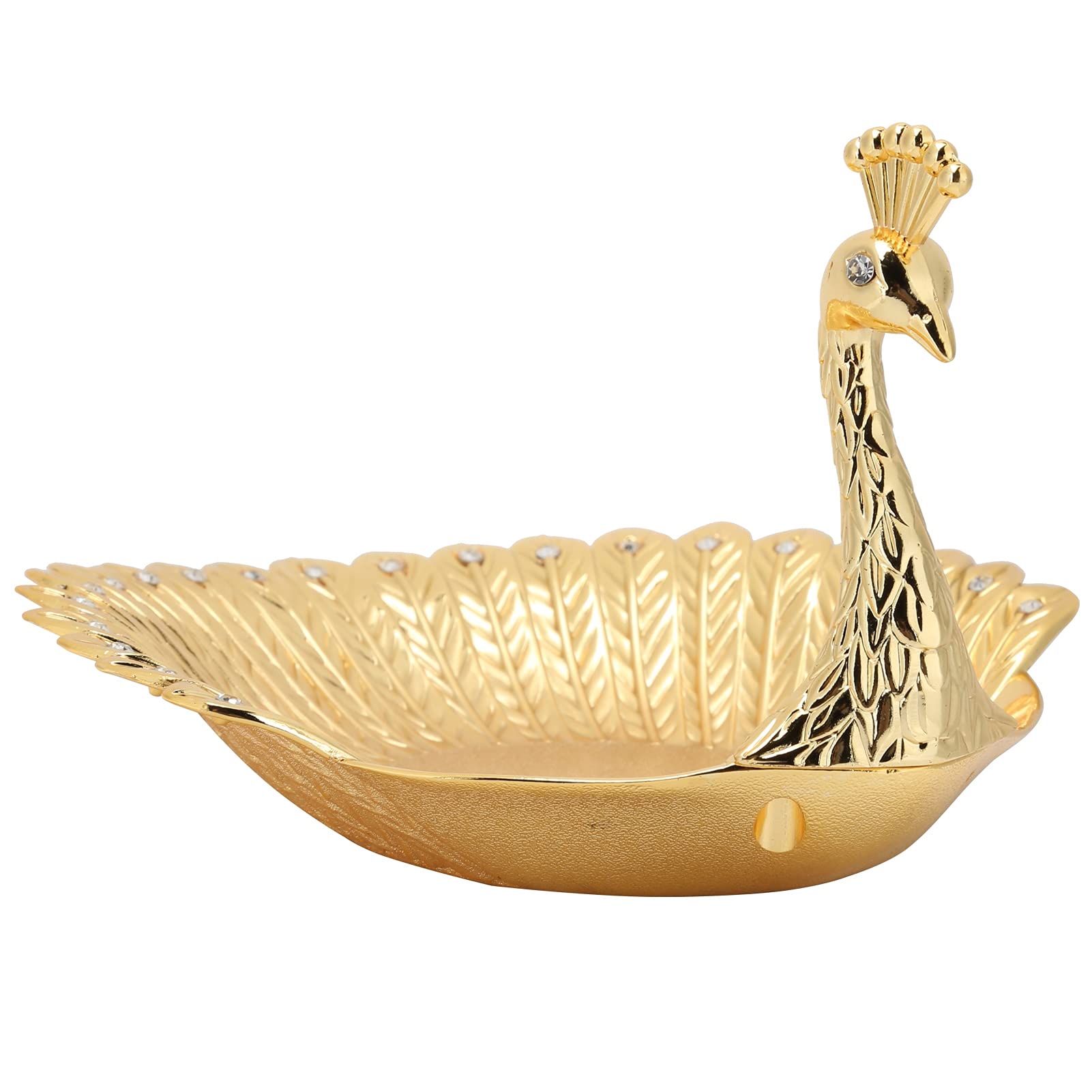 Peacock-Shaped Dried Fruit Snack Plate - Rust-Resistant Decorative Serving Tray for Parties, Home Decor & Gift Giving