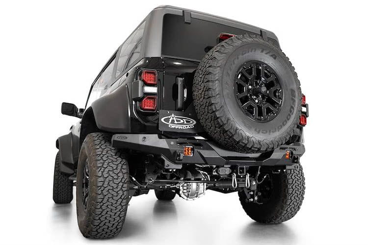2022-2024 Ford Bronco Raptor Phantom Rear Bumper Replacement Part - Heavy Duty Off-Road Bumper for Enhanced Protection & Style | Perfect for Trail Riding, Overlanding & Truck Customization