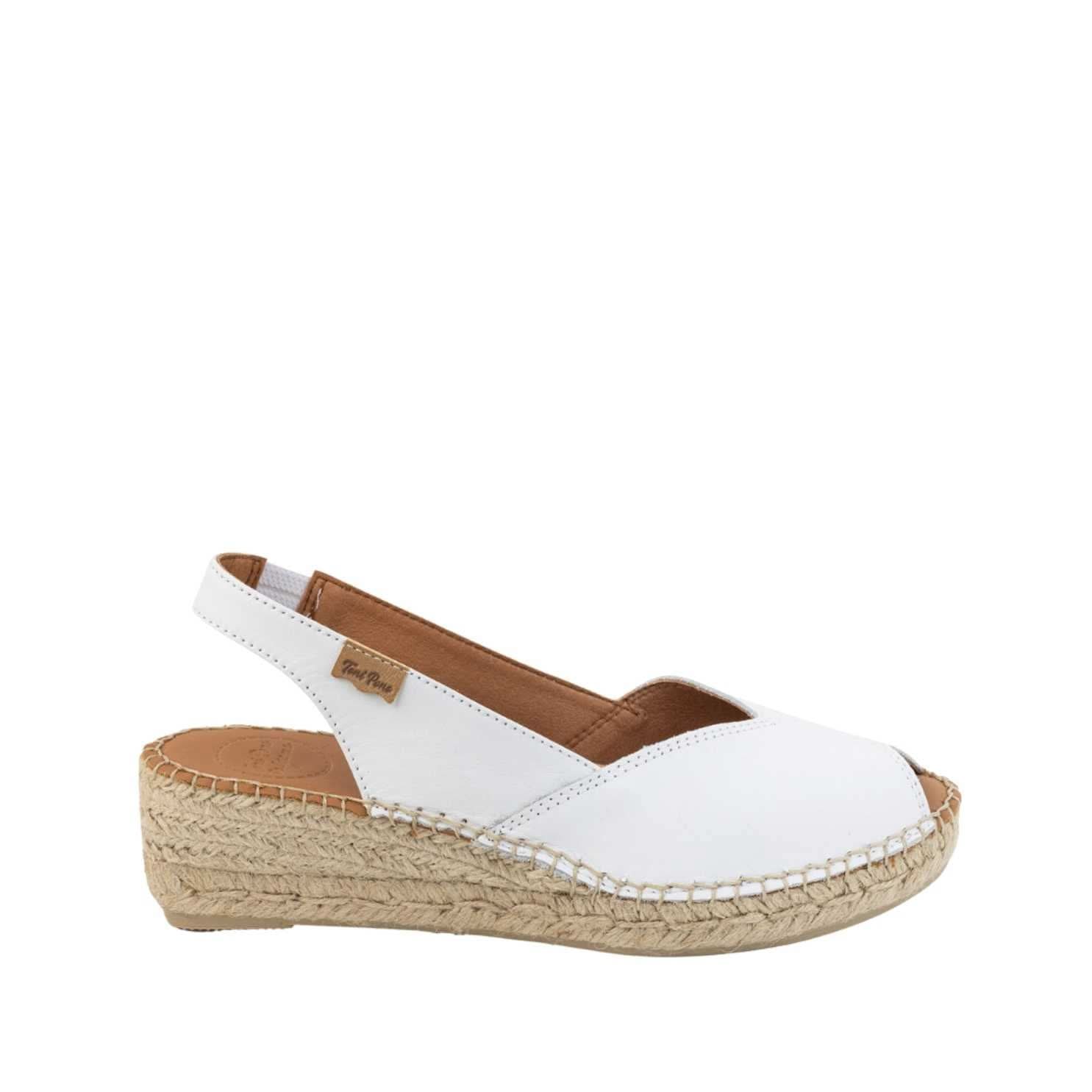 Bernia P Women's Plain Leather Wedge Espadrilles - Comfortable Casual Summer Shoes for Beach, Vacation & Everyday Wear