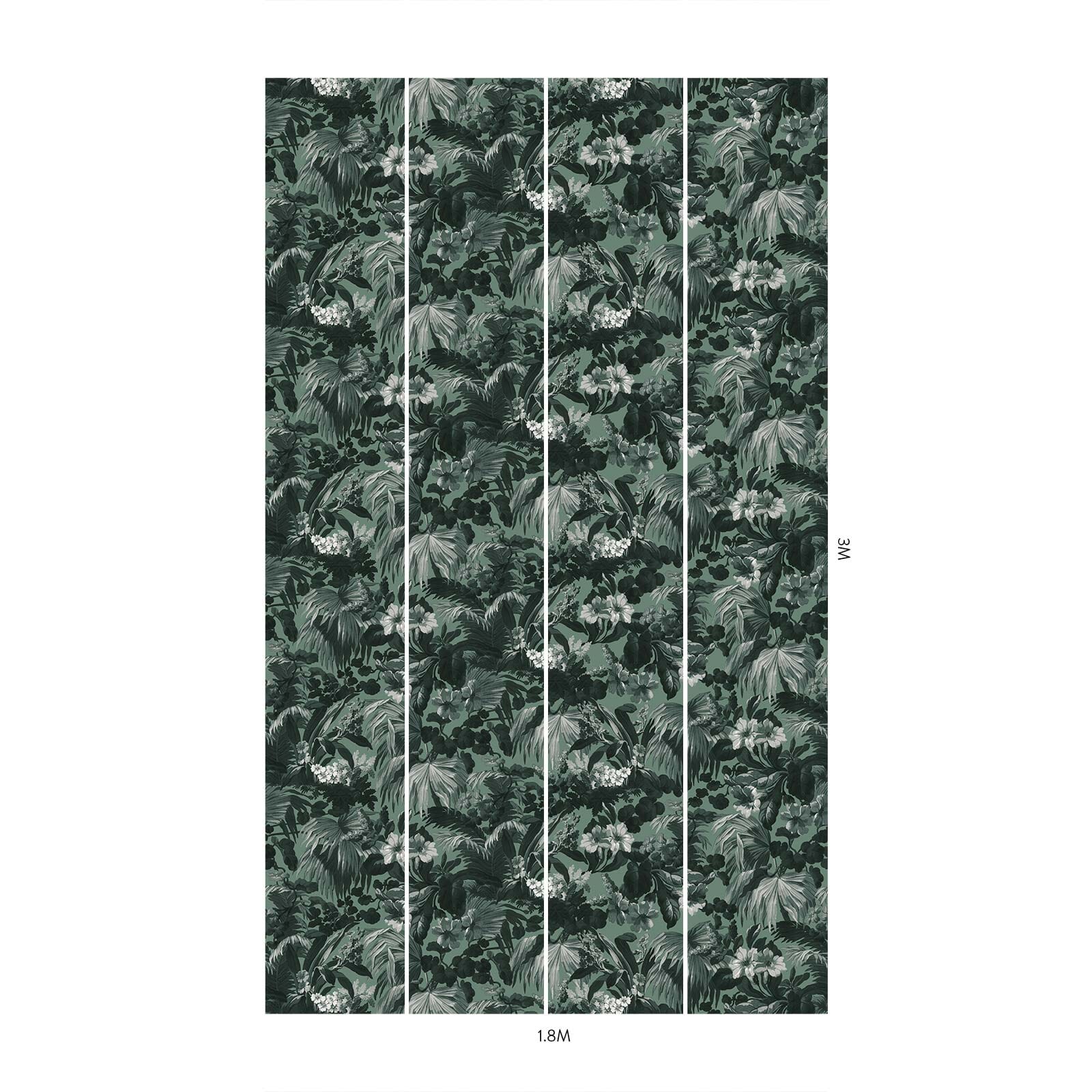 LIMERENCE Wallpaper Fern - Premium Botanical Wall Decor for Home & Office | Perfect for Living Room, Bedroom, and Workspace Aesthetics