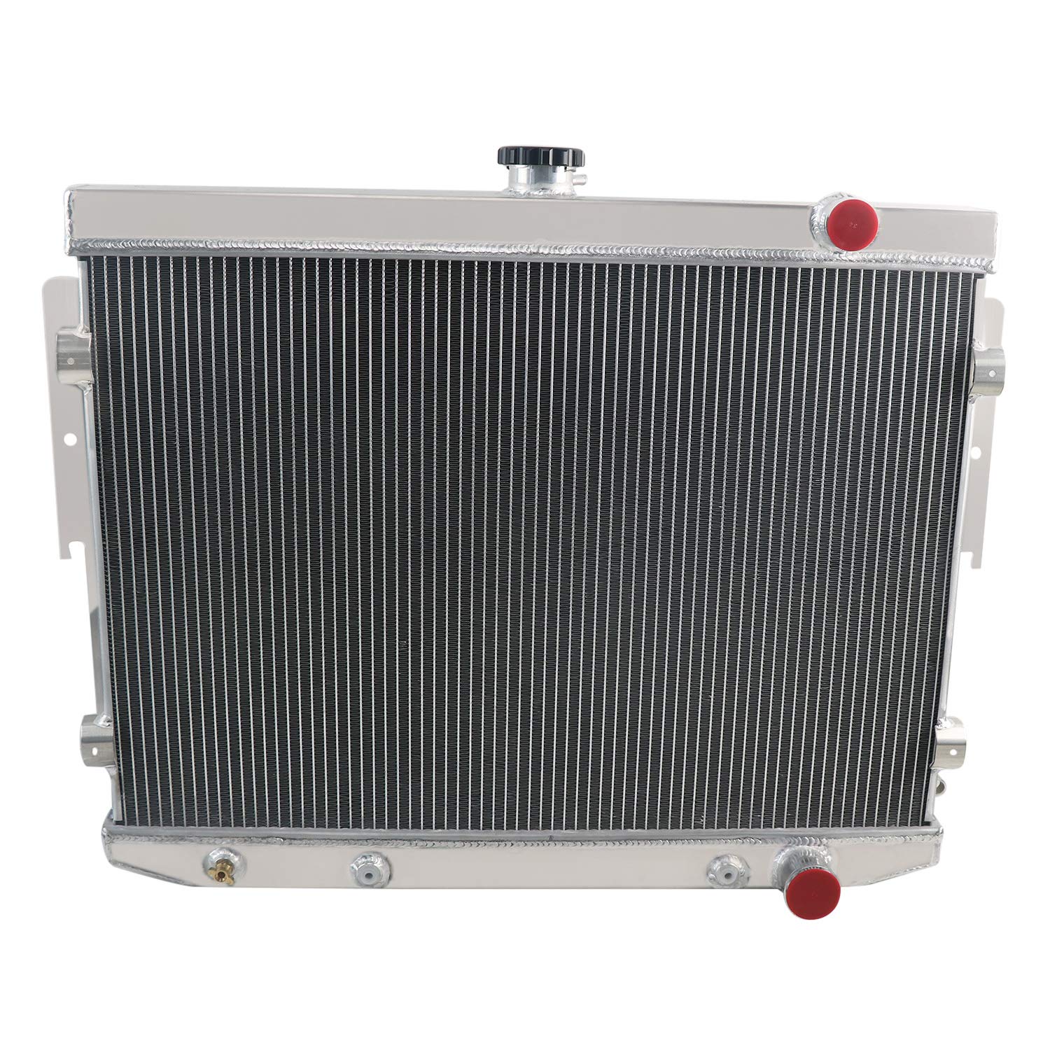 ALLOYWORKS 4 Row Core All Aluminum Radiator for 1973-1979 Dodge Charger Coronet Monaco Chrysler Newport Plymouth Satellite - High Performance Cooling Upgrade for Classic Muscle Cars
