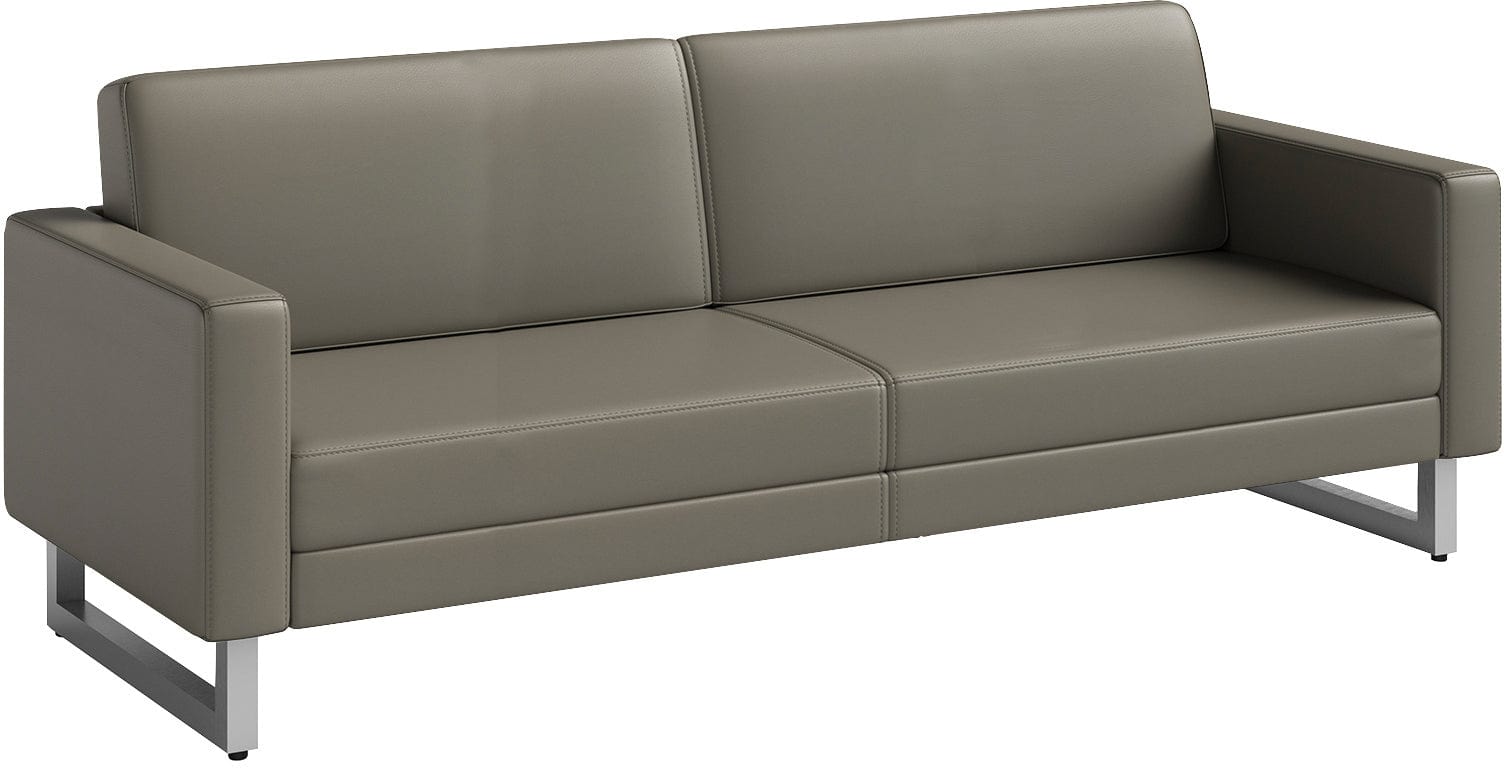 Safco Mirella Lounge Sofa with Legs - Modern Office & Home Furniture for Living Room, Reception Area & Waiting Room [1730MRL2]