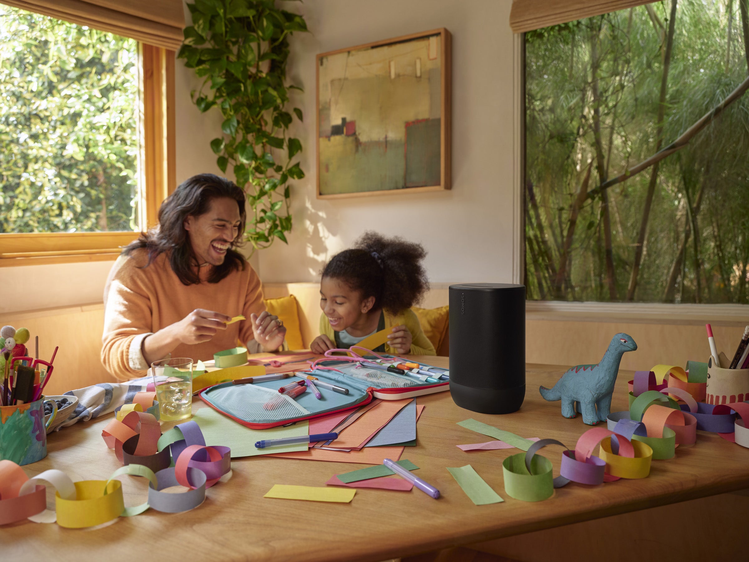 Sonos Move 2 Wireless Bluetooth Speaker for Home - Portable Outdoor & Indoor Use, Perfect for Parties, Travel, and Backyard Gatherings